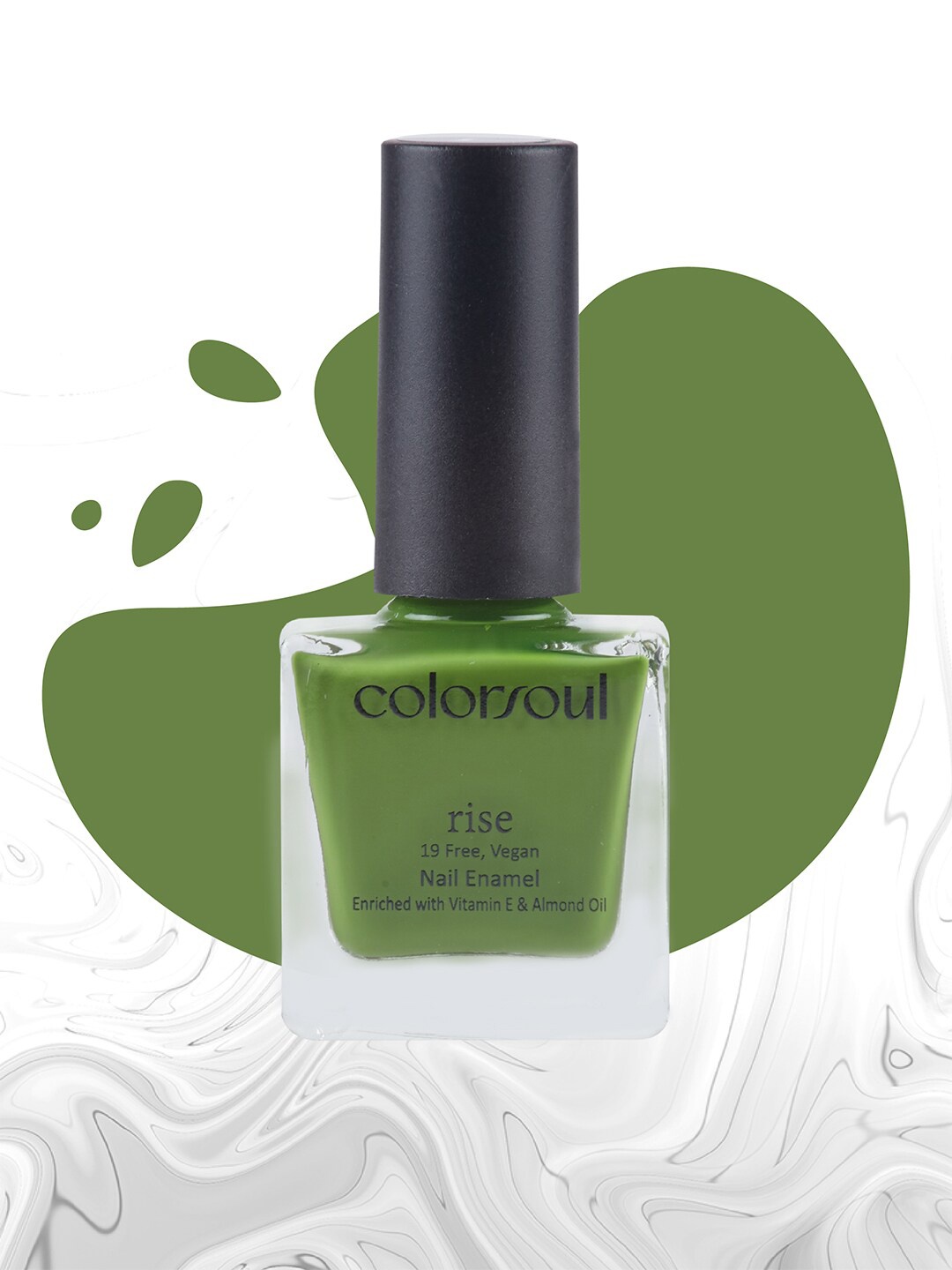 Colorsoul Rise Vegan Nail Enamel with Vitamin E & Almond Oil 8 ml - Greenature R15, Green
Colorsoul Rise Vegan Nail Enamel with Vitamin E & Almond Oil 8 ml - Greenature R15, Green