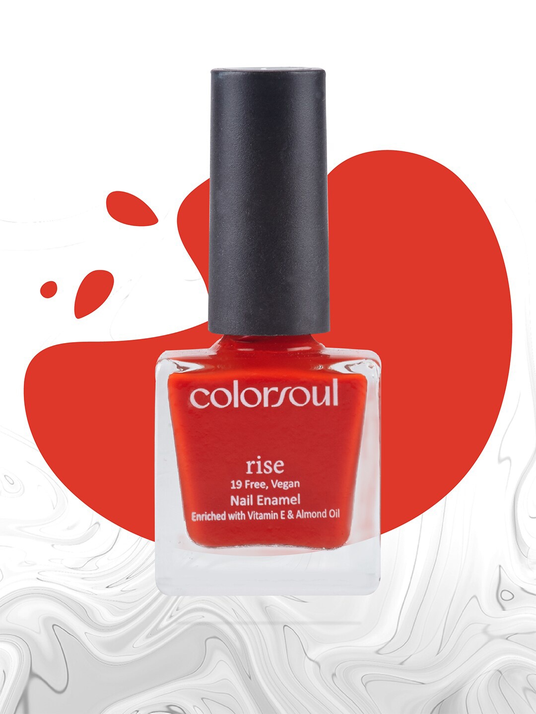 Colorsoul Rise Vegan Nail Enamel with Vitamin E & Almond Oil 8 ml - Fiesty Fire R02, Red
Colorsoul Rise Vegan Nail Enamel with Vitamin E & Almond Oil 8 ml - Fiesty Fire R02, Red