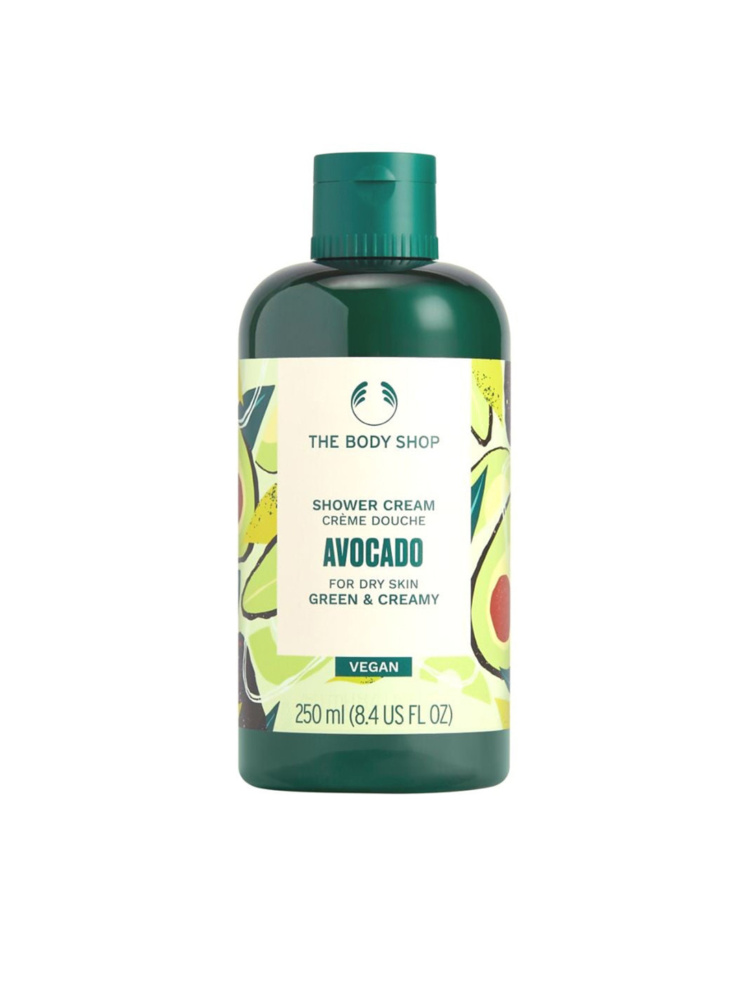 THE BODY SHOP Avocado Shower Cream with Shea Butter & Sunflower Seed Oil - 250 ml, Green
THE BODY SHOP Avocado Shower Cream with Shea Butter & Sunflower Seed Oil - 250 ml, Green