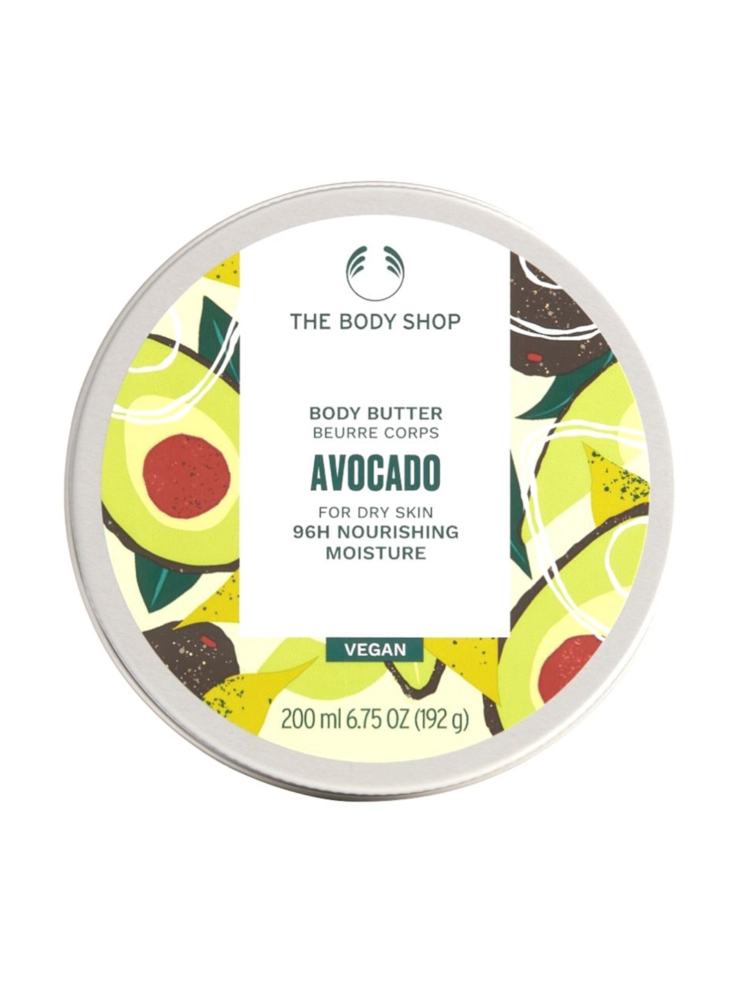 THE BODY SHOP Avocado Body Butter with Shea Butter & Sunflower Seed Oil - 200 ml, Green
THE BODY SHOP Avocado Body Butter with Shea Butter & Sunflower Seed Oil - 200 ml, Green