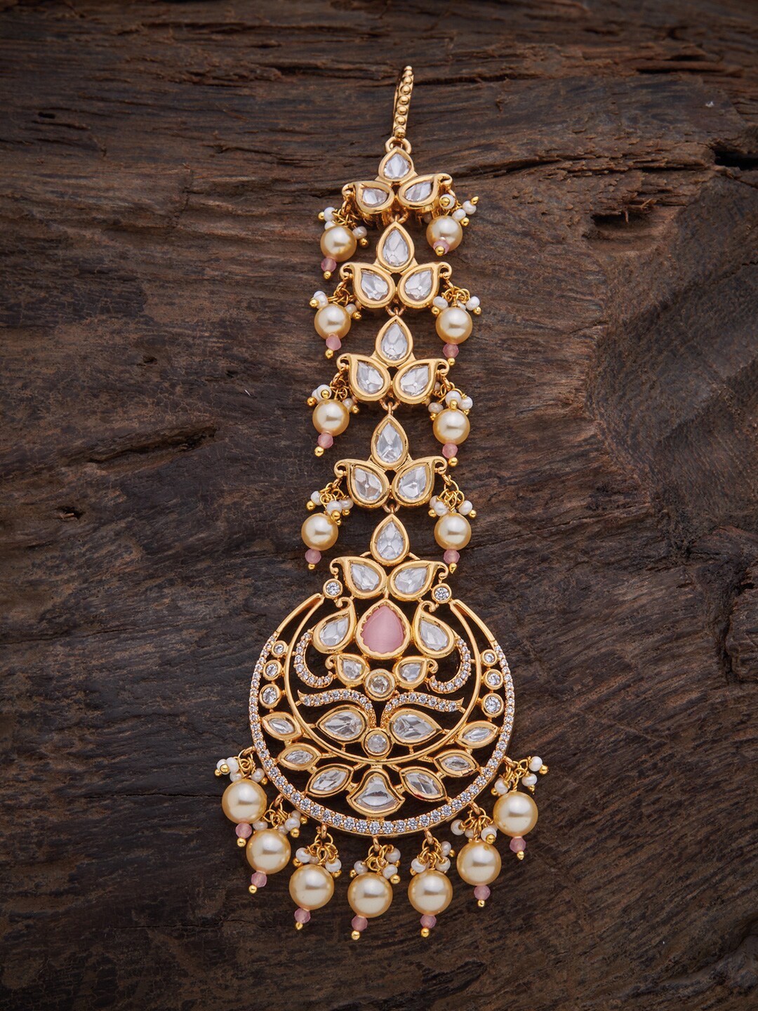 Kushal's Fashion Jewellery Women Gold-Plated & White 92.5 Silver Stone Studded Maang Tikka
Kushal's Fashion Jewellery Women Gold-Plated & White 92.5 Silver Stone Studded Maang Tikka