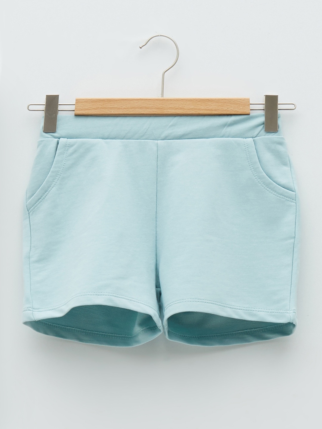 LC Waikiki Girls Blue Solid Shorts
