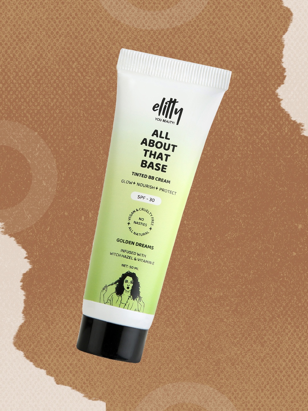 Elitty All About That Base Tinted BB Cream with SPF 30 50 ml - Golden Dreams - Deep, Beige
Elitty All About That Base Tinted BB Cream with SPF 30 50 ml - Golden Dreams - Deep, Beige