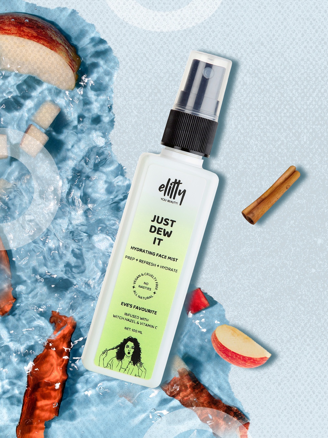 Elitty Teen Girls Just Dew It Hydrating Face Mist with Witch Hazel 100 ml - Eves Favourite, Green
Elitty Teen Girls Just Dew It Hydrating Face Mist with Witch Hazel 100 ml - Eves Favourite, Green
