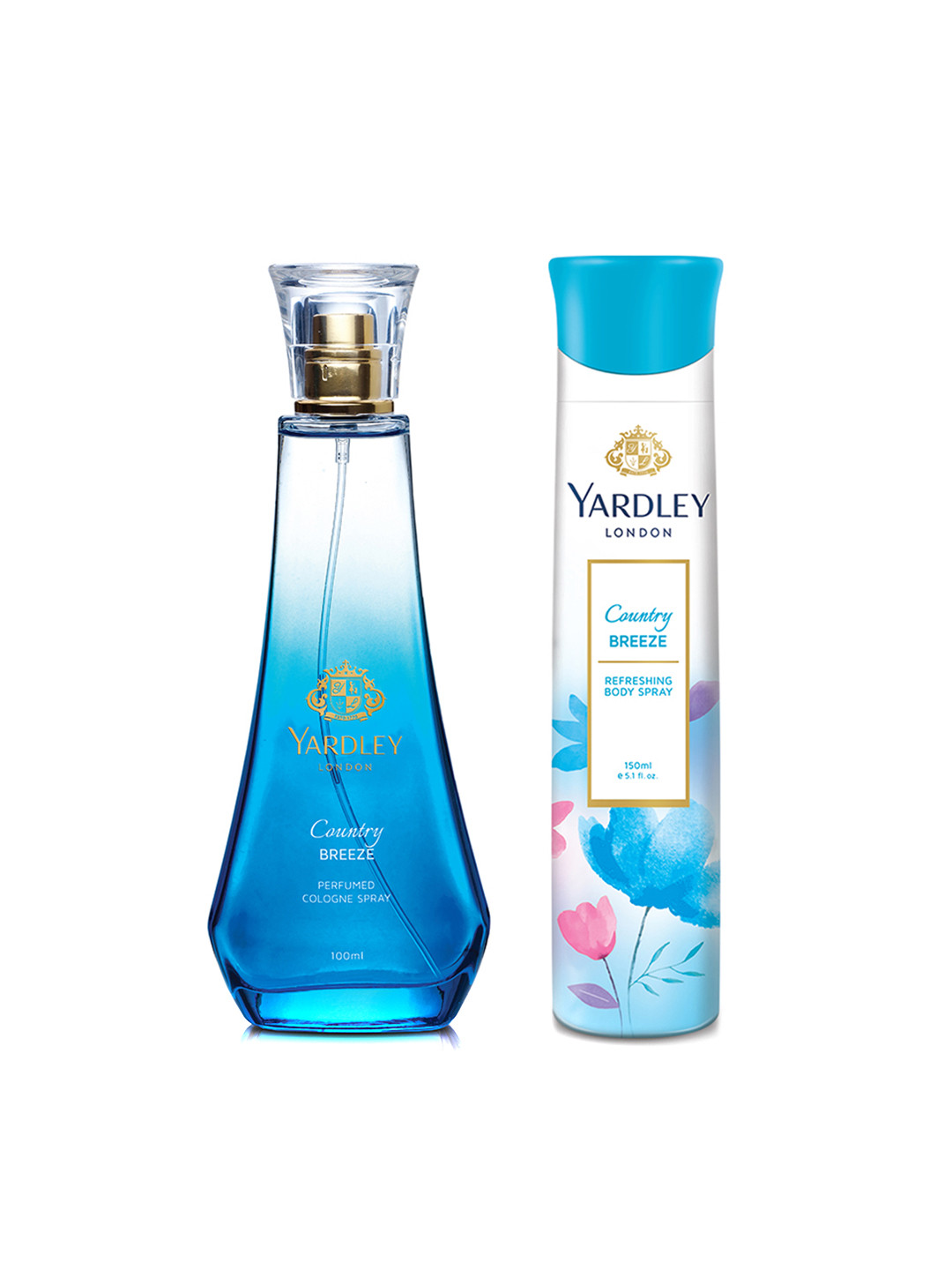 YARDLEY LONDON Women Set of Country Breeze - Deodorant 150 ml & Cologne Perfume 100 ml, Blue
YARDLEY LONDON Women Set of Country Breeze - Deodorant 150 ml & Cologne Perfume 100 ml, Blue