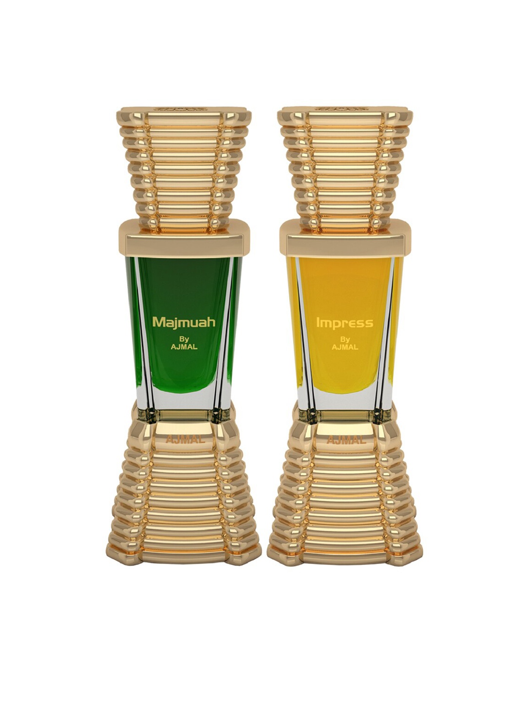 Ajmal Set of Majmuah Concentrated Perfume & Impress Concentrated Perfume - 10 ml Each, Green
Ajmal Set of Majmuah Concentrated Perfume & Impress Concentrated Perfume - 10 ml Each, Green