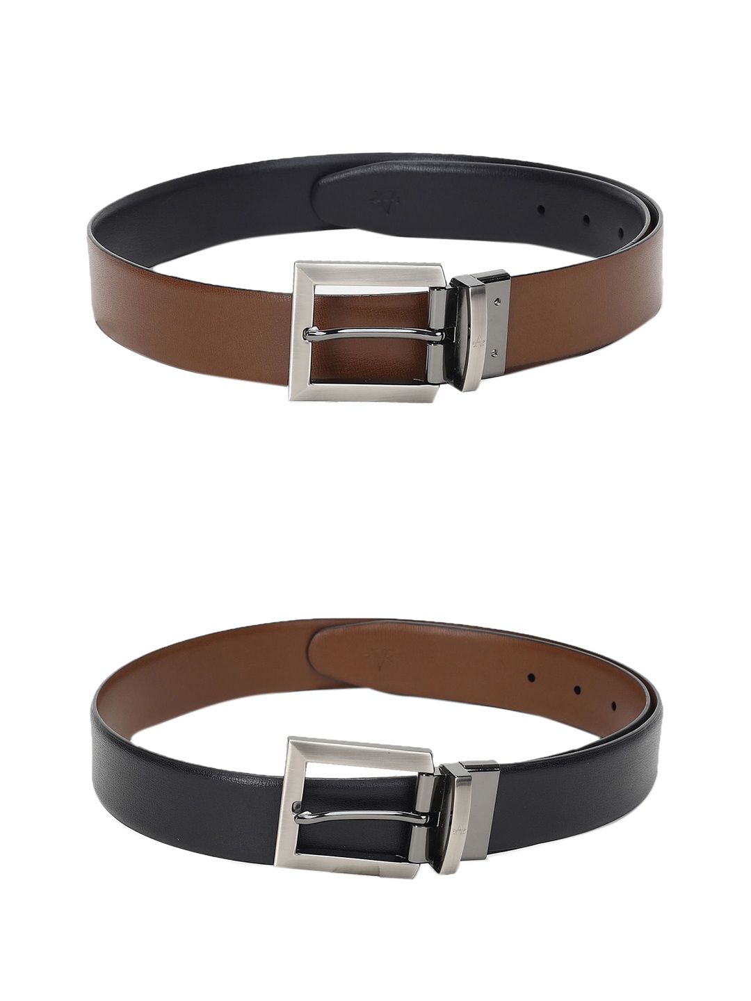 Arrow Men Black Reversible Belt