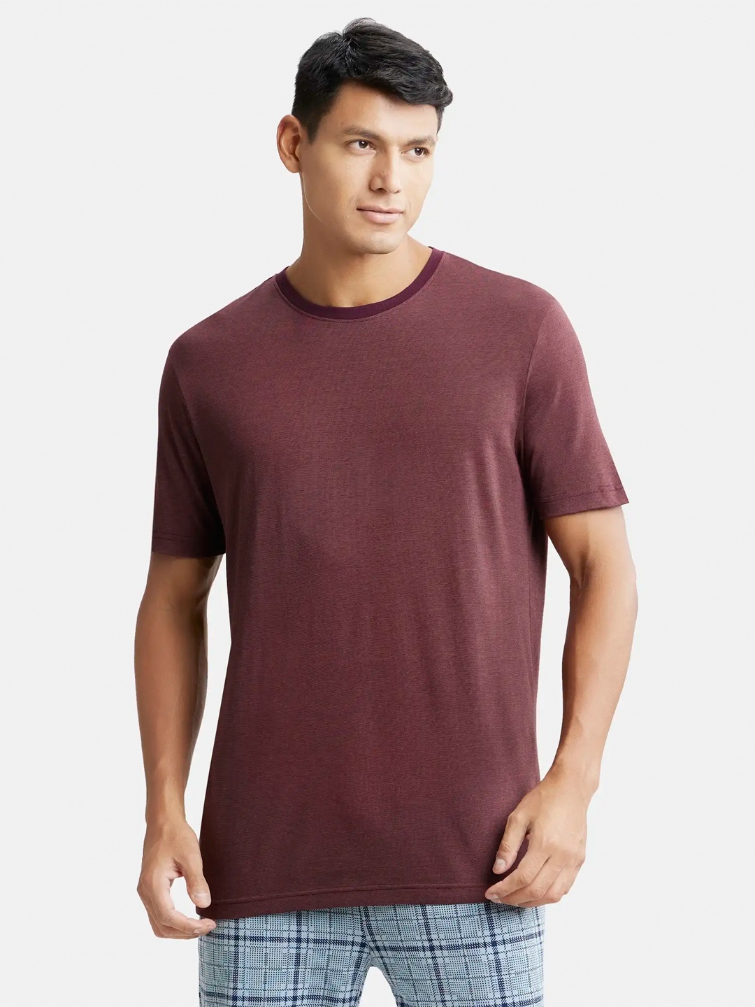 Jockey Tencel Micro Modal And Combed Cotton Blend Round Neck Half Sleeve Tshirt-IM20, Purple
Jockey Tencel Micro Modal And Combed Cotton Blend Round Neck Half Sleeve Tshirt-IM20, Purple