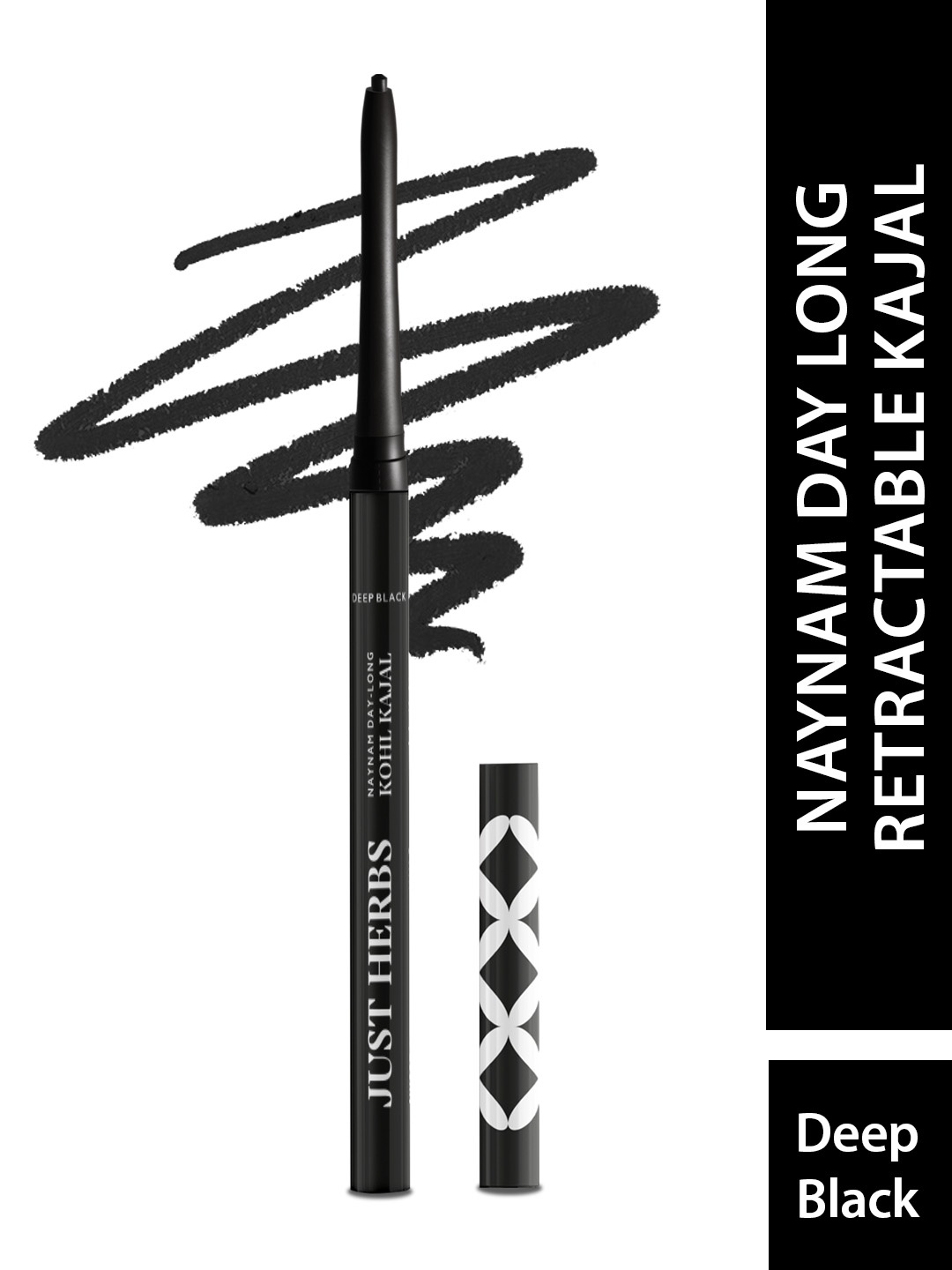 Just Herbs Naynam Day-Long 2-In-1 Kohl Kajal with Almond Oil & Vitamin E - Deep Black
Just Herbs Naynam Day-Long 2-In-1 Kohl Kajal with Almond Oil & Vitamin E - Deep Black