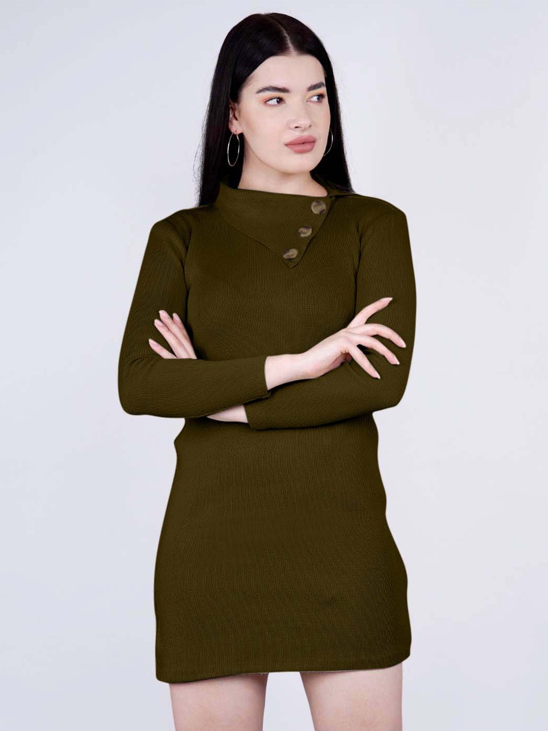 SHABERRY Green Jumper Dress