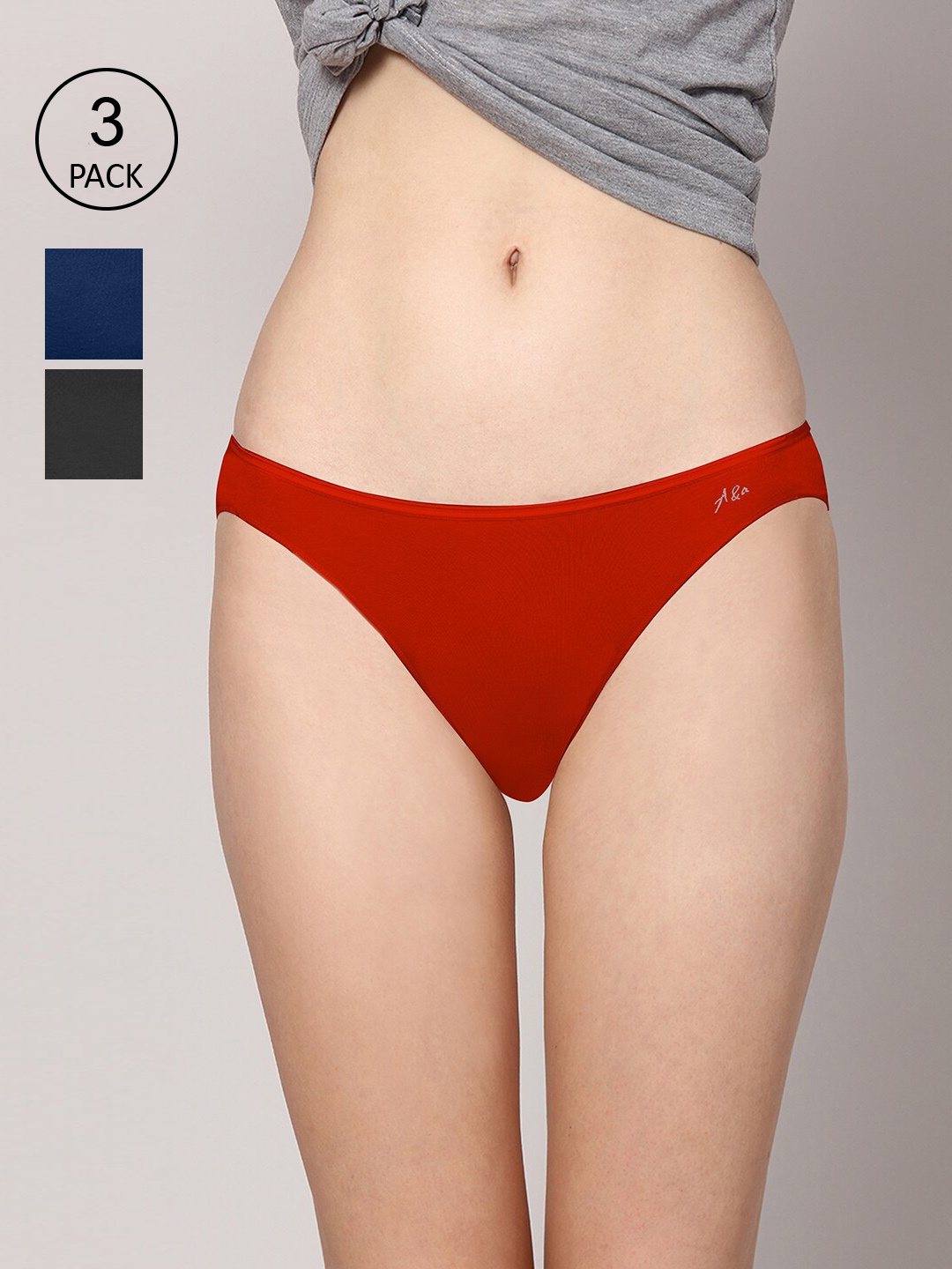 AshleyandAlvis Women Pack of 3 Anti-Bacterial Bamboo MicroModal Bikini AA-BK-EB-CB-SR, Red
AshleyandAlvis Women Pack of 3 Anti-Bacterial Bamboo MicroModal Bikini AA-BK-EB-CB-SR, Red