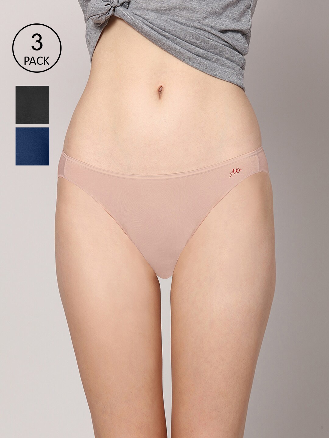 AshleyandAlvis Women Pack of 3 Anti-Bacterial Bamboo MicroModal Bikini AA-BK-EB-CB-AN, Blue
AshleyandAlvis Women Pack of 3 Anti-Bacterial Bamboo MicroModal Bikini AA-BK-EB-CB-AN, Blue