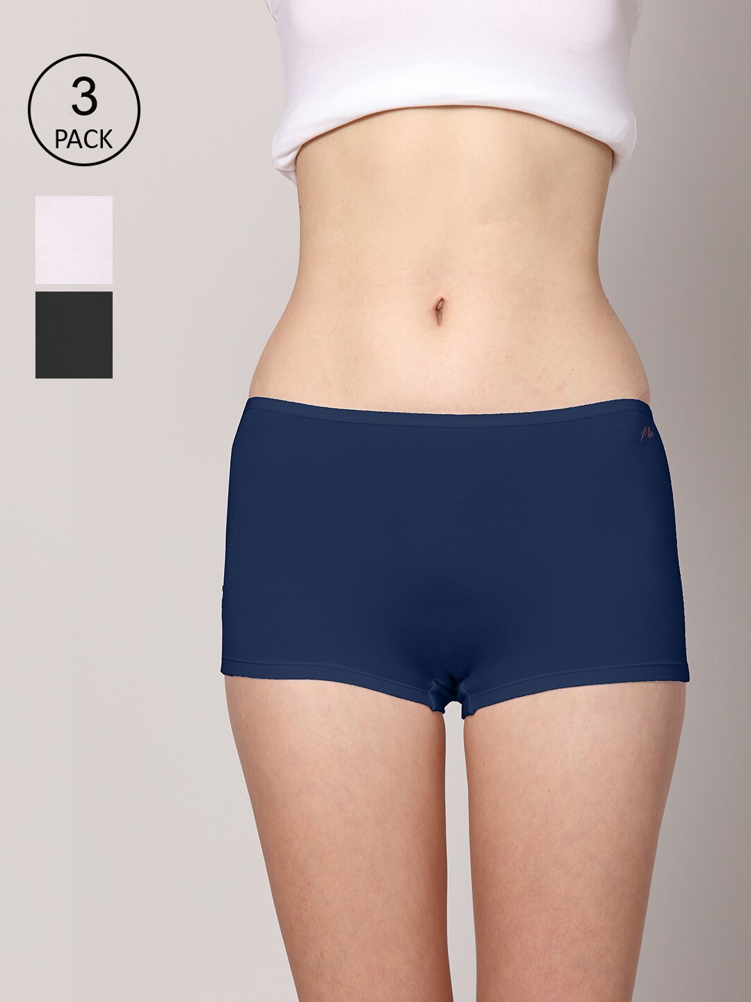 AshleyandAlvis Women Pack of 3 Anti-Bacterial Bamboo MicroModal Boyshorts AA-BS-EB-SW-CB, White
AshleyandAlvis Women Pack of 3 Anti-Bacterial Bamboo MicroModal Boyshorts AA-BS-EB-SW-CB, White