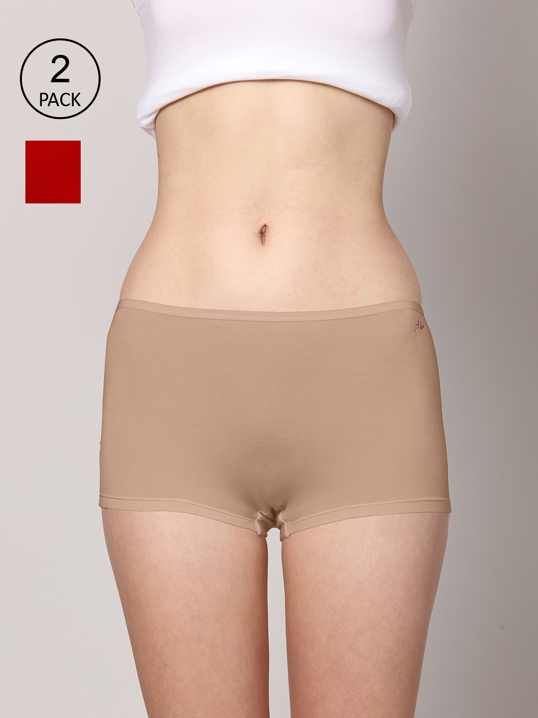 AshleyandAlvis Women Pack of 2 Anti-Bacterial Bamboo MicroModal Boyshorts AA-BS-AN-SR, Red
AshleyandAlvis Women Pack of 2 Anti-Bacterial Bamboo MicroModal Boyshorts AA-BS-AN-SR, Red