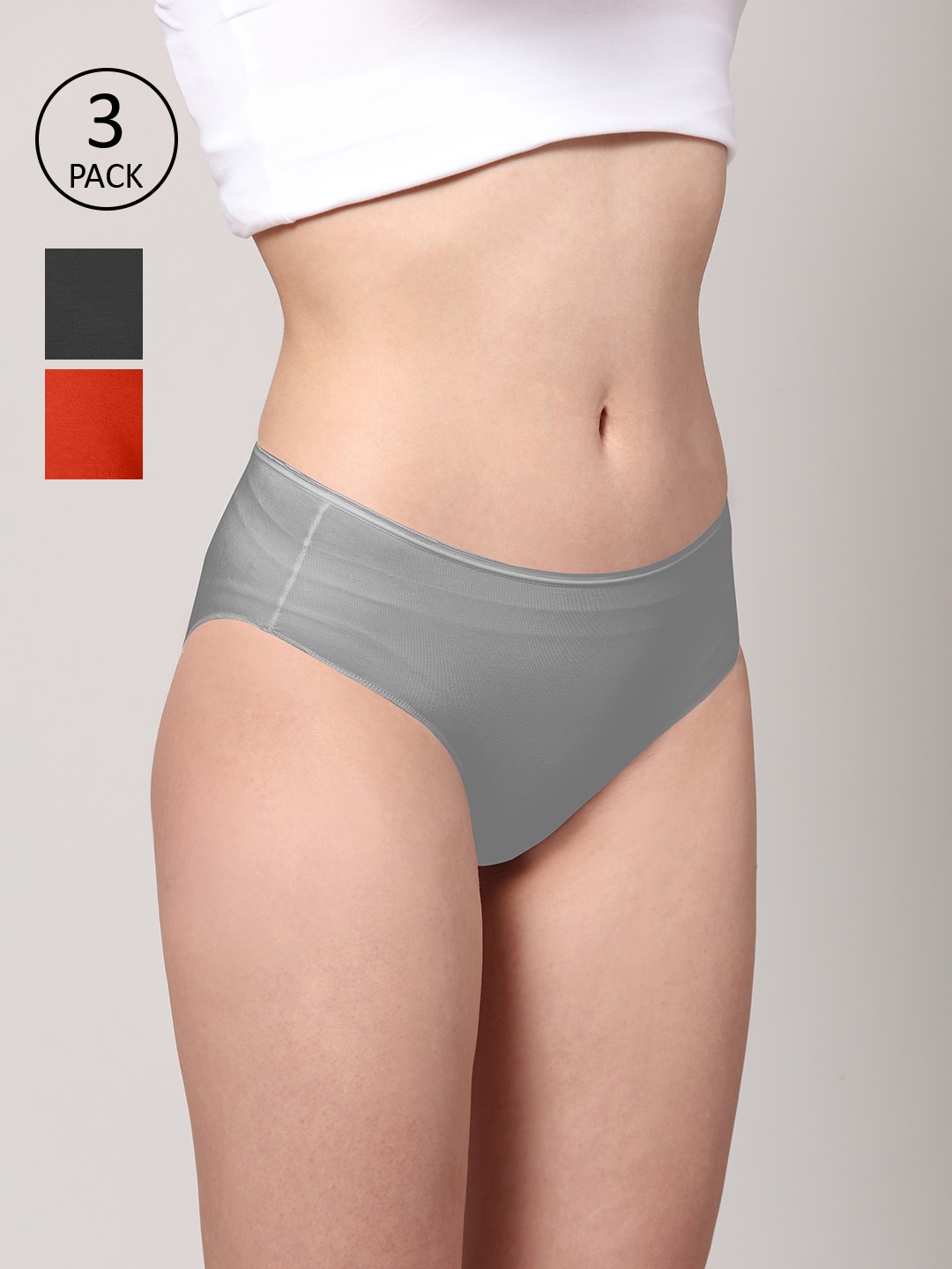 AshleyandAlvis Women Pack of 3 Anti-Bacterial Bamboo MicroModal Hipster AA-HP-EB-MG-SR, Grey
AshleyandAlvis Women Pack of 3 Anti-Bacterial Bamboo MicroModal Hipster AA-HP-EB-MG-SR, Grey