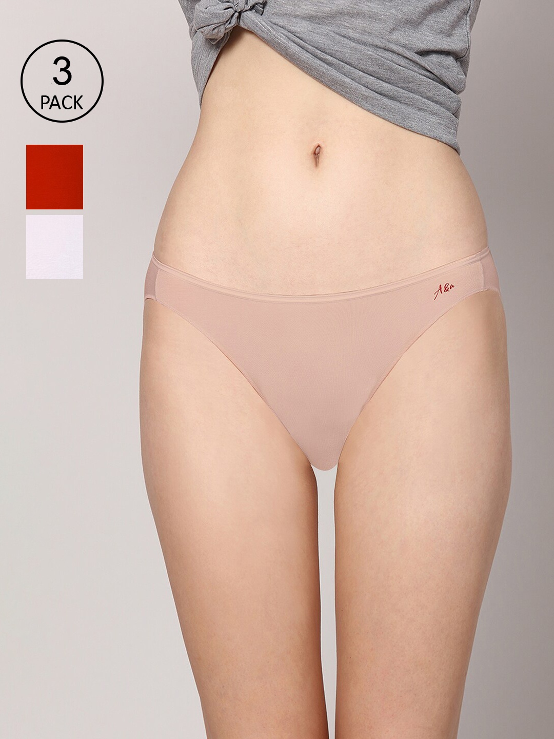 AshleyandAlvis Women Pack of 3 Anti-Bacterial Bamboo MicroModal Bikini AA-BK-SW-AN-SR, Nude
AshleyandAlvis Women Pack of 3 Anti-Bacterial Bamboo MicroModal Bikini AA-BK-SW-AN-SR, Nude