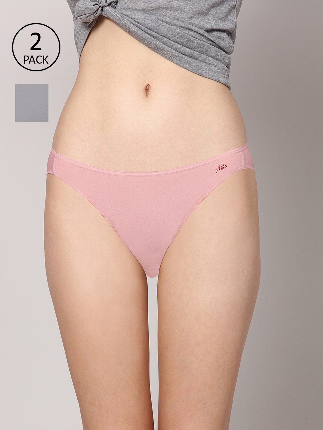 AshleyandAlvis Women Pack of 2 Solid Anti-Bacterial Bamboo MicroModal Bikini AA-BK-MG-BP, Pink
AshleyandAlvis Women Pack of 2 Solid Anti-Bacterial Bamboo MicroModal Bikini AA-BK-MG-BP, Pink