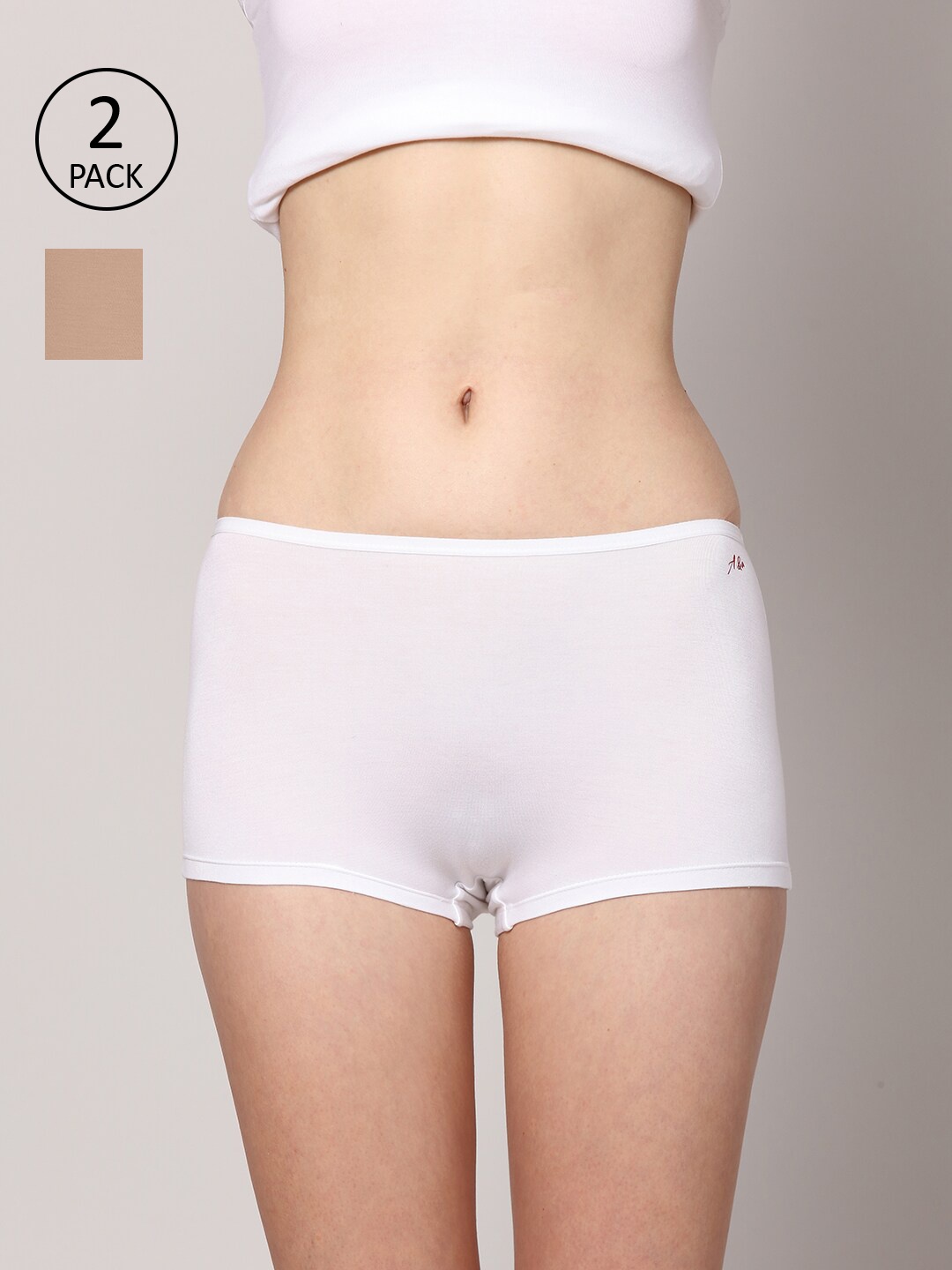 AshleyandAlvis Women Pack of 2 Anti-Bacterial Bamboo MicroModal Boyshorts AA-BS-SW-AN, White
AshleyandAlvis Women Pack of 2 Anti-Bacterial Bamboo MicroModal Boyshorts AA-BS-SW-AN, White
