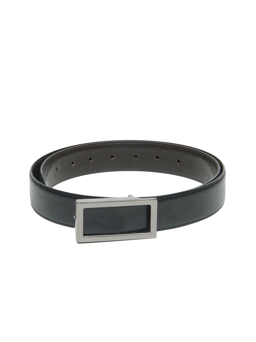 Calvadoss Boys Black Textured PU Belt