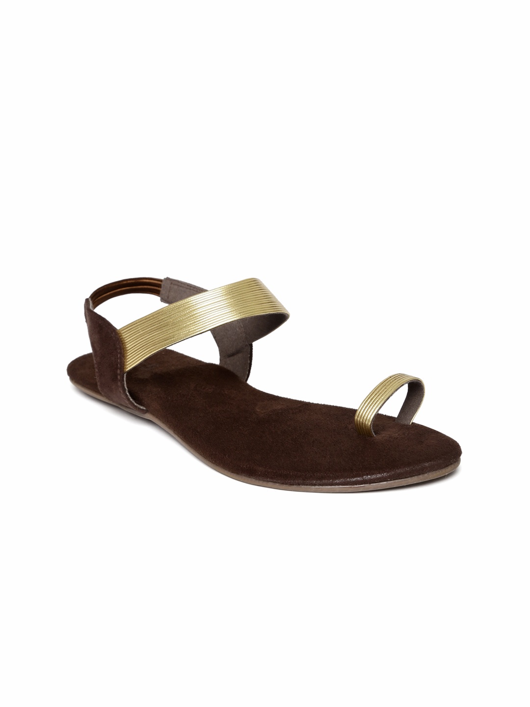 Inc 5 Women Gold-Toned Flats
