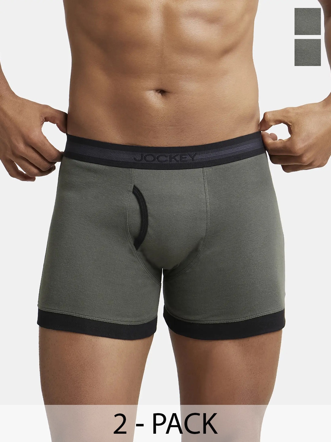 Pack Of 2 Super Combed Cotton Rib Solid Boxer Brief with StayFresh Treatment-1017, Black
Pack Of 2 Super Combed Cotton Rib Solid Boxer Brief with StayFresh Treatment-1017, Black