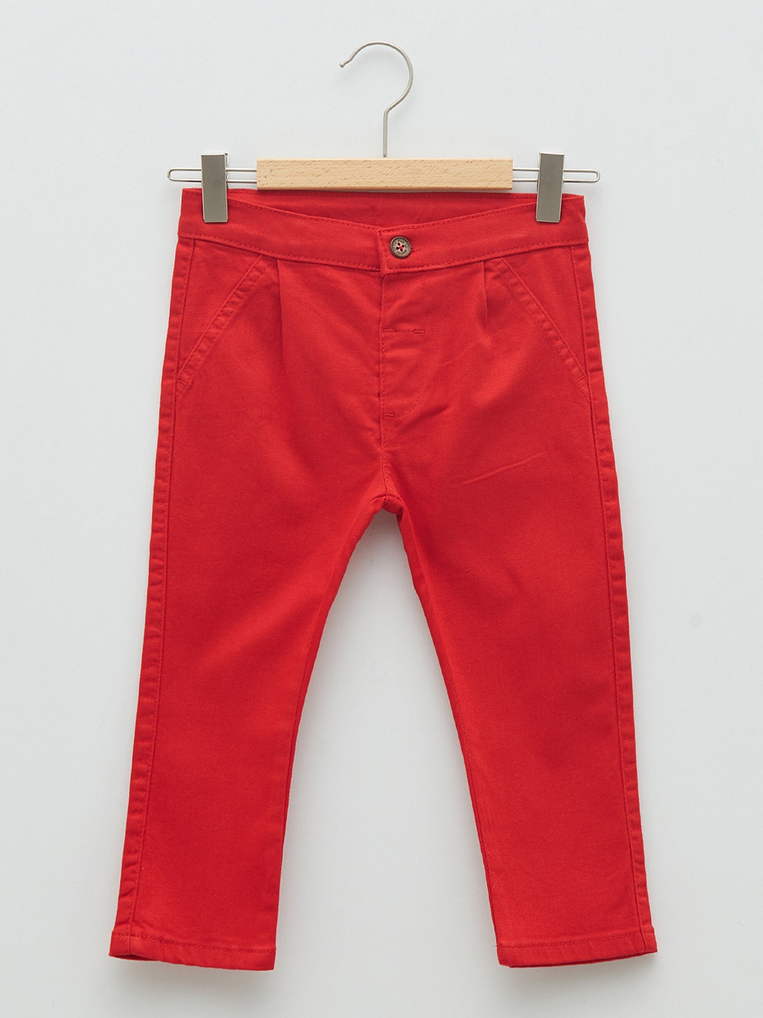 LC Waikiki Boys Red Solid Trousers