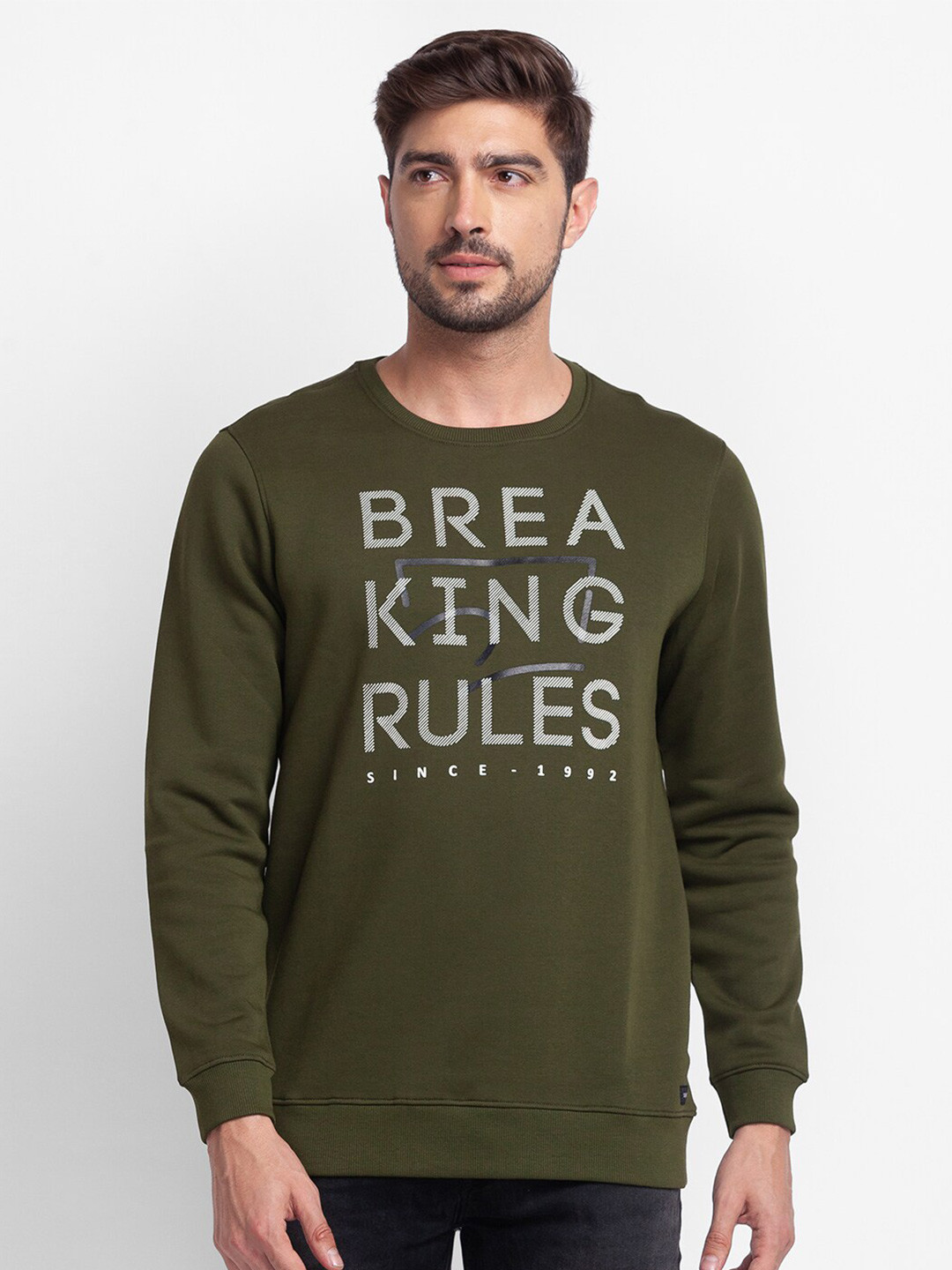 SPYKAR Men Green Printed Sweatshirt
SPYKAR Men Green Printed Sweatshirt