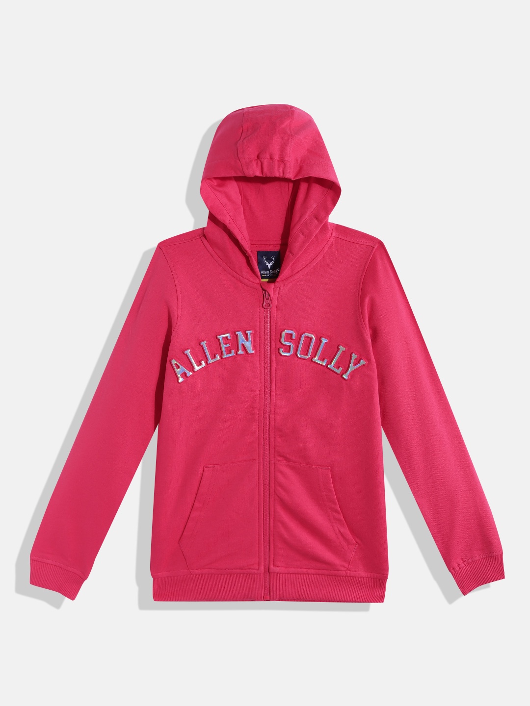 Allen Solly Junior Girls Fuchsia Pink Brand Logo Embossed Pure Cotton Hooded Sweatshirt
Allen Solly Junior Girls Fuchsia Pink Brand Logo Embossed Pure Cotton Hooded Sweatshirt