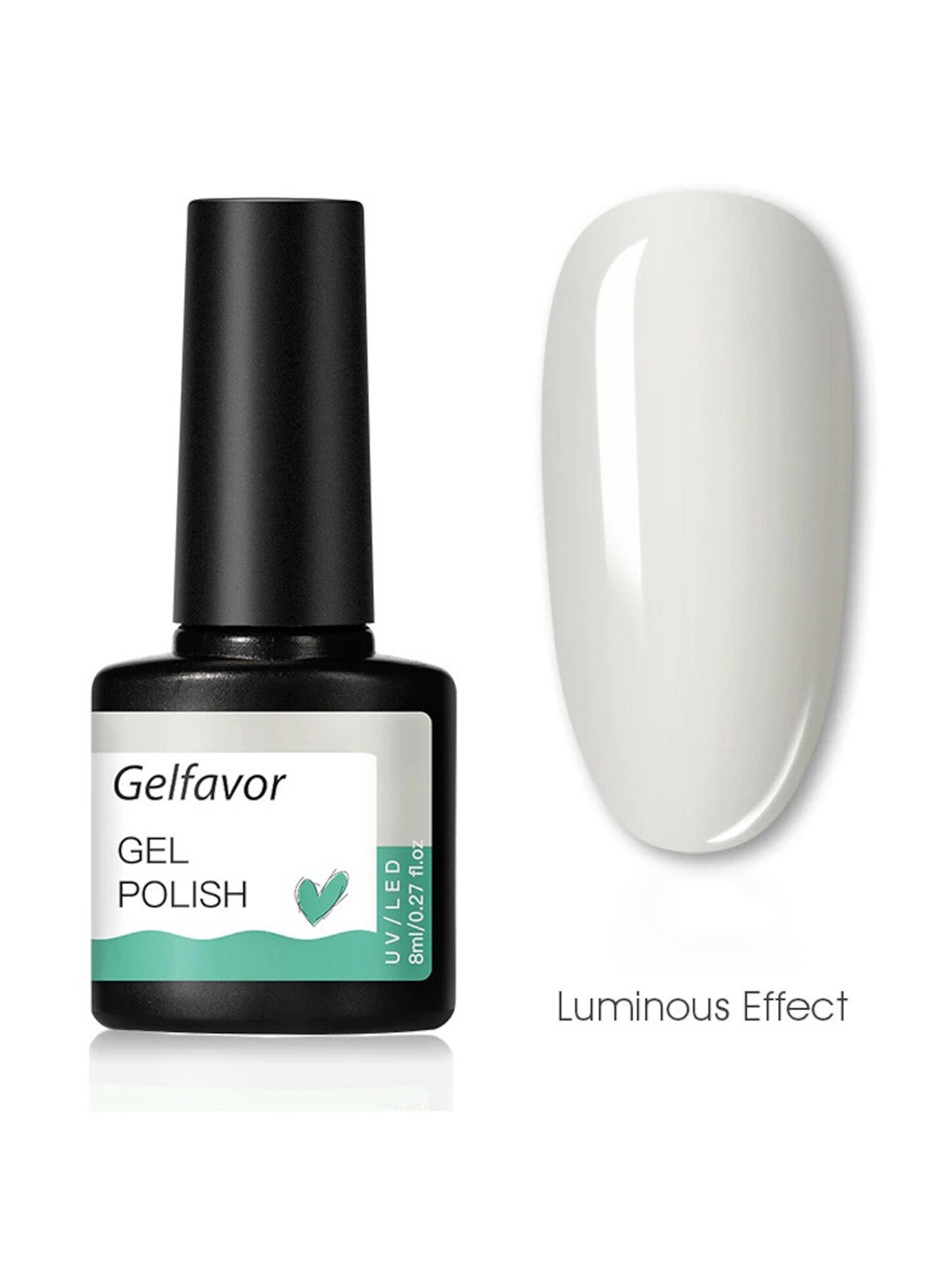 Gelfavor Summer Luminous Effect Hybrid UV&LED Long-Lasting Gel Nail Polish - Shade G072, White
Gelfavor Summer Luminous Effect Hybrid UV&LED Long-Lasting Gel Nail Polish - Shade G072, White