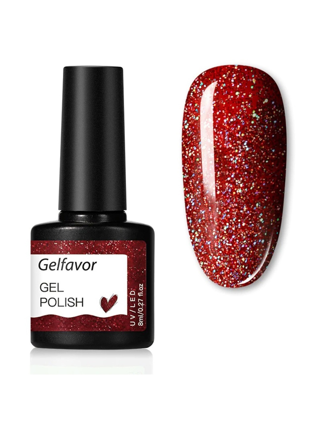 Gelfavor Hybrid UV & LED Odorless Long-Lasting Gel Nail Polish 8 ml - Shade G057, Maroon
Gelfavor Hybrid UV & LED Odorless Long-Lasting Gel Nail Polish 8 ml - Shade G057, Maroon