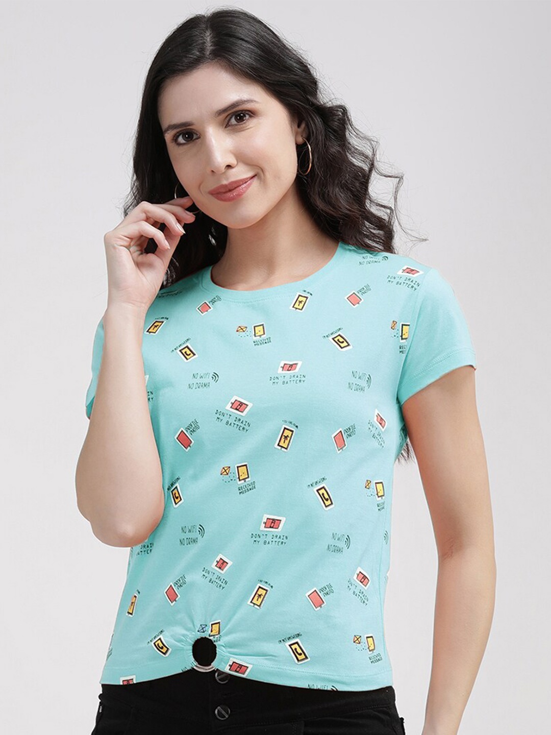 V2 Value & Variety Blue Print Top