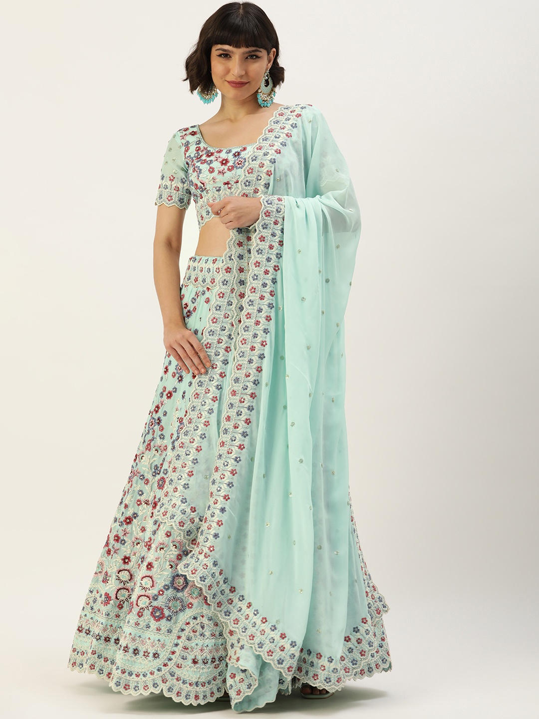 panchhi Sea Green & Maroon Embroidered Thread Work Semi-Stitched Lehenga & Unstitched Blouse With Dupatta
panchhi Sea Green & Maroon Embroidered Thread Work Semi-Stitched Lehenga & Unstitched Blouse With Dupatta