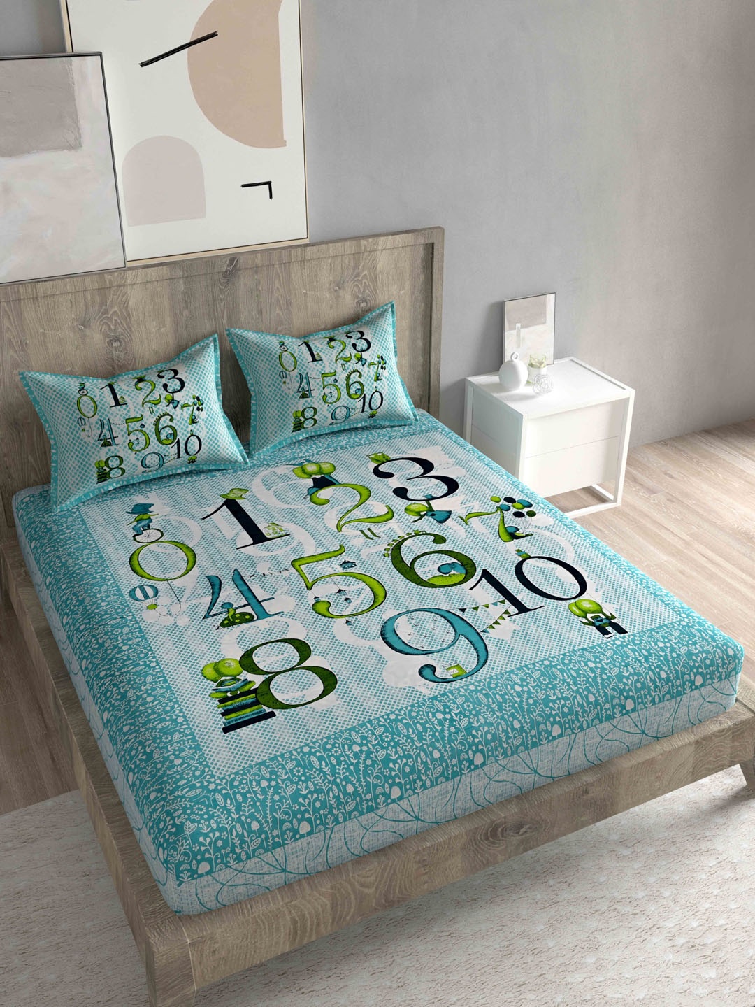 Spangle Unisex Green Bedsheets