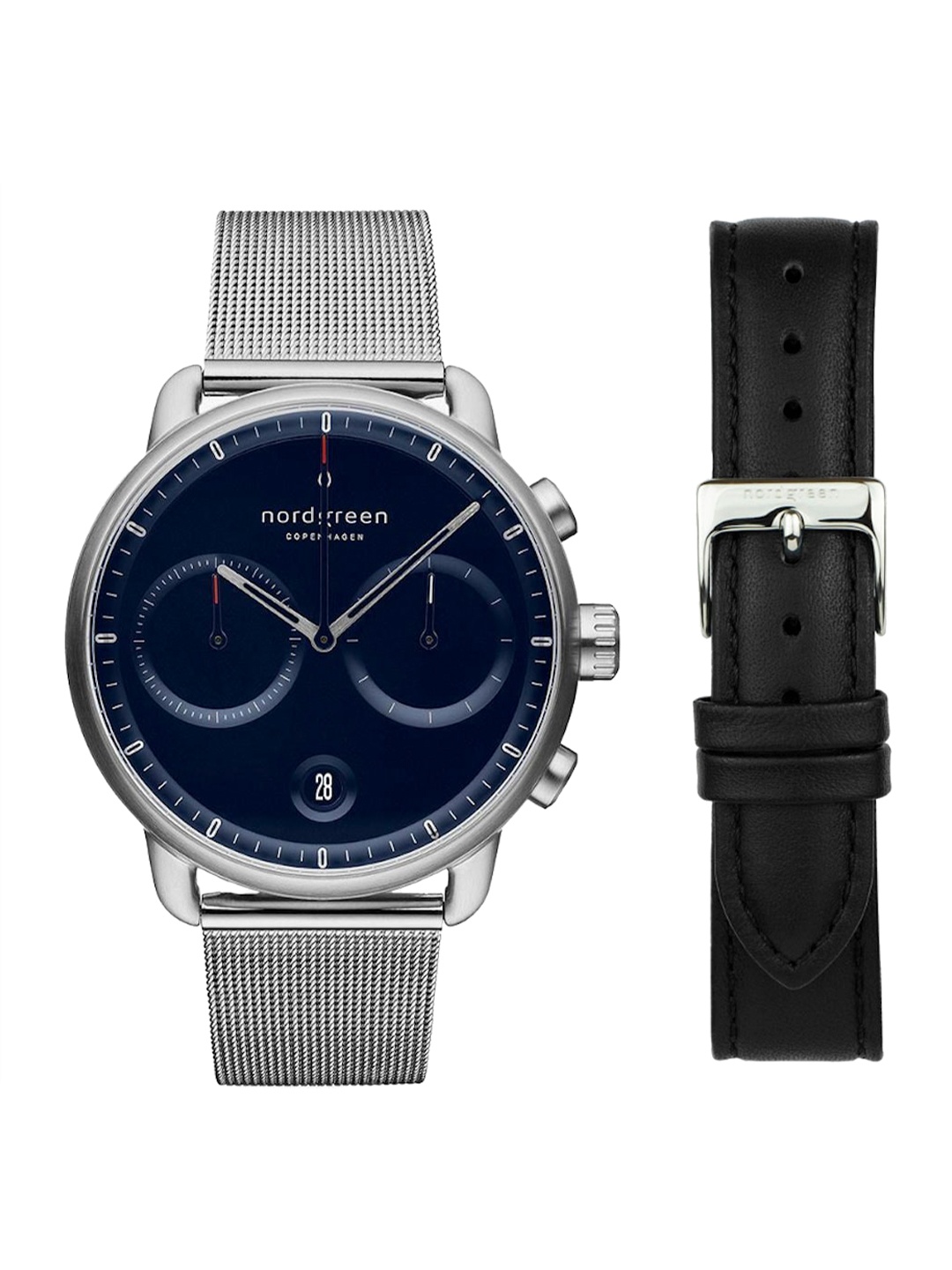 Nordgreen Men Blue Embellished Dial & Stainless Steel Textured Straps Analogue Watch PI42SIMESINALEBL, Silver
Nordgreen Men Blue Embellished Dial & Stainless Steel Textured Straps Analogue Watch PI42SIMESINALEBL, Silver