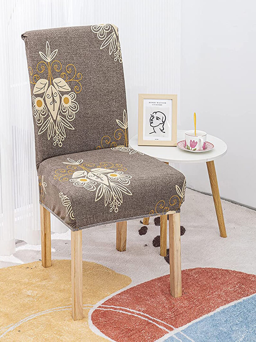 HOUSE OF QUIRK Set Of 4 Beige & Brown Printed Chair Covers
HOUSE OF QUIRK Set Of 4 Beige & Brown Printed Chair Covers
