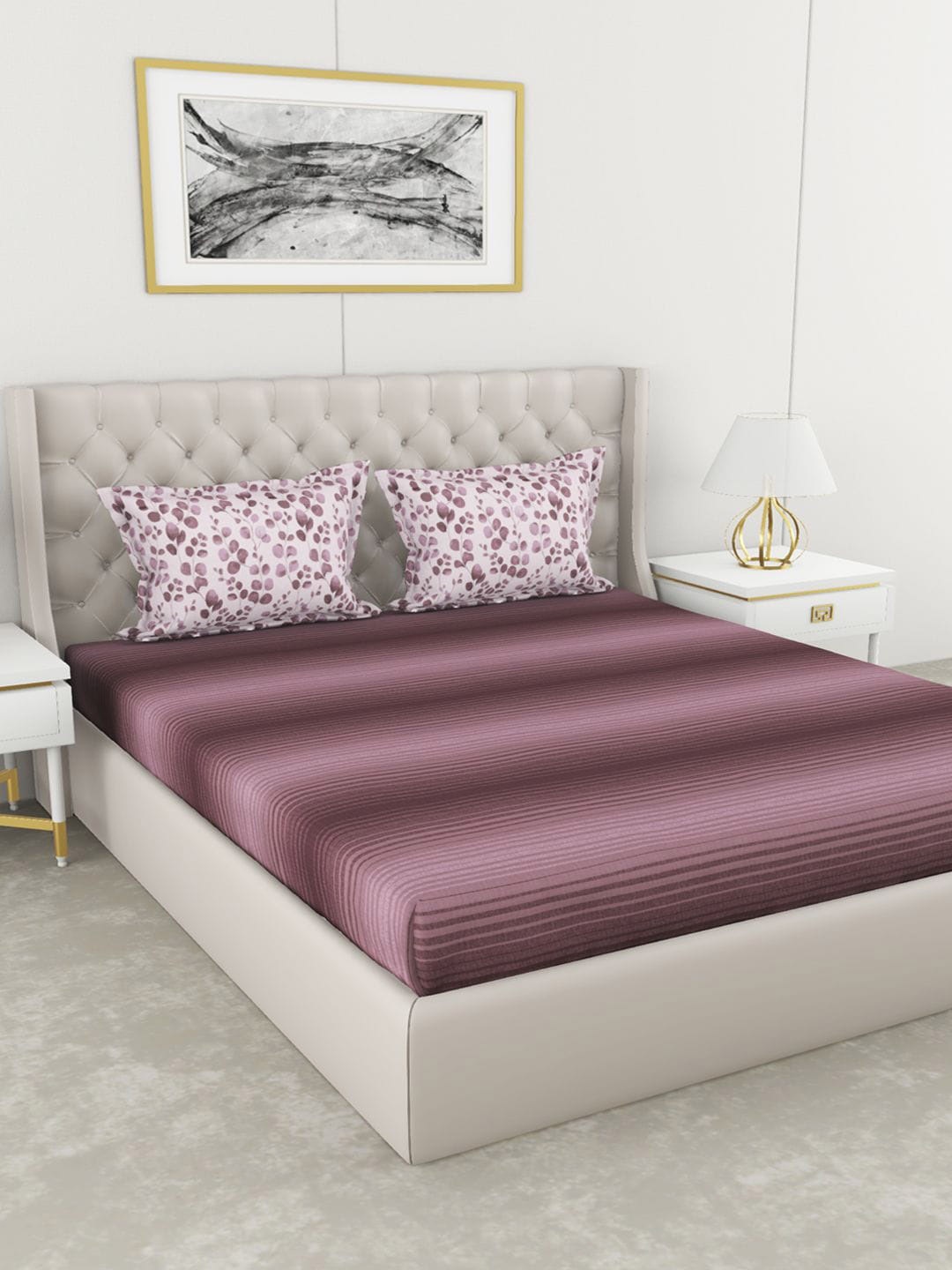 BIANCA Unisex Purple Bedsheets