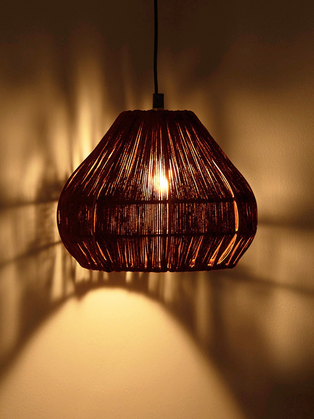 ExclusiveLane Brown Solid Jute Dazzles Handwoven Spherical Hanging Pendant Ceiling Lamps
ExclusiveLane Brown Solid Jute Dazzles Handwoven Spherical Hanging Pendant Ceiling Lamps