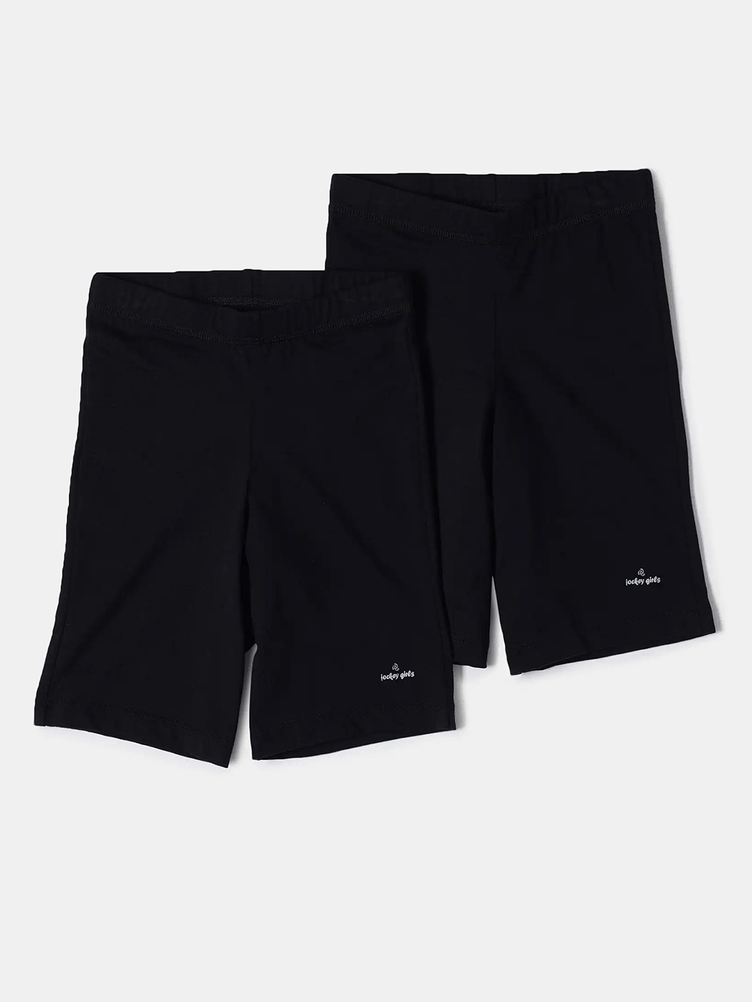 Jockey Girls Pack of 2 Super Combed Cotton Solid Shorties with Ultrasoft Waistband-SG03, Black
Jockey Girls Pack of 2 Super Combed Cotton Solid Shorties with Ultrasoft Waistband-SG03, Black