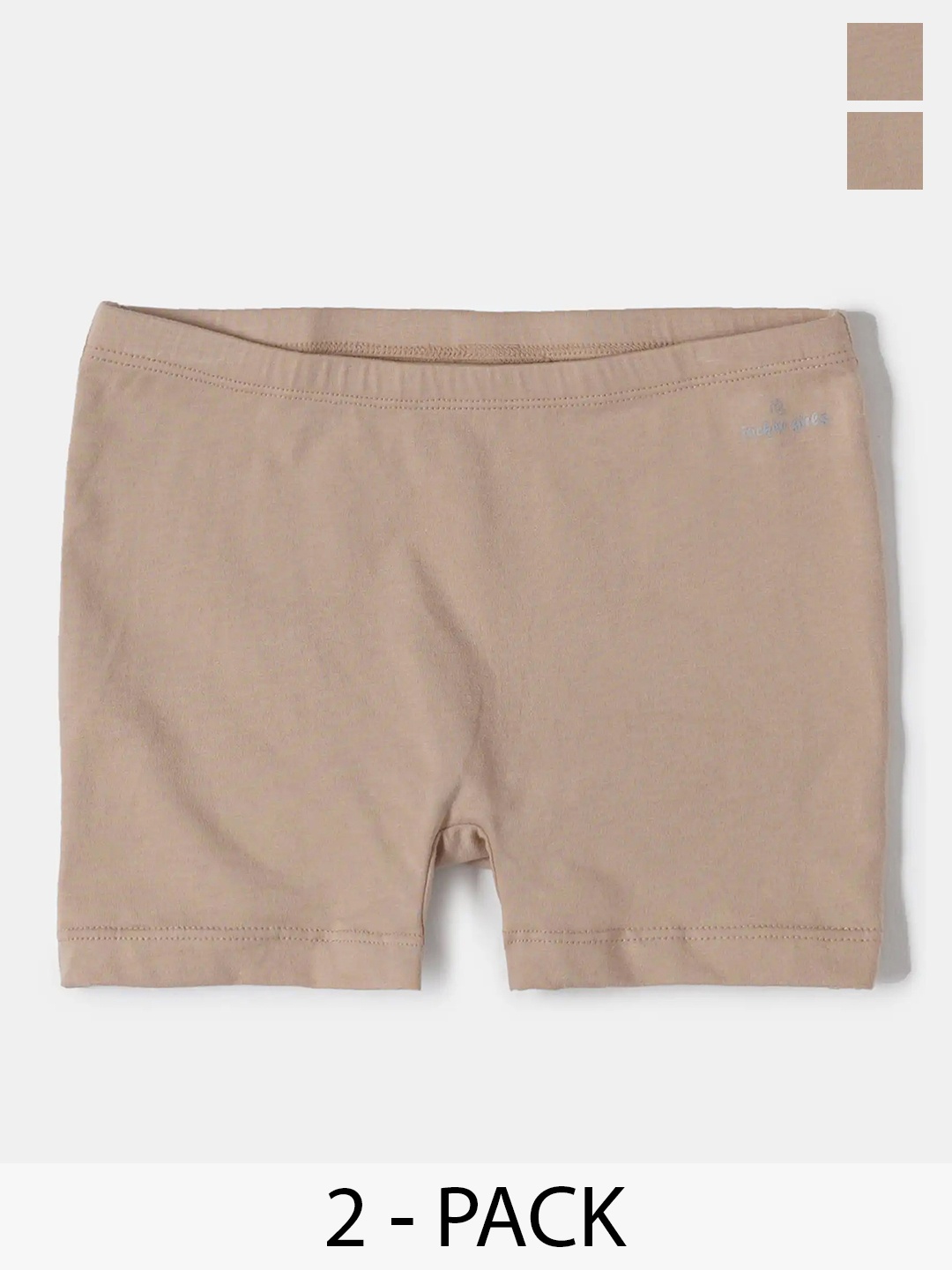Jockey Girls Pack of 2 Super Combed Cotton Solid Shorties with Ultrasoft Waistband-SG08, Beige
Jockey Girls Pack of 2 Super Combed Cotton Solid Shorties with Ultrasoft Waistband-SG08, Beige