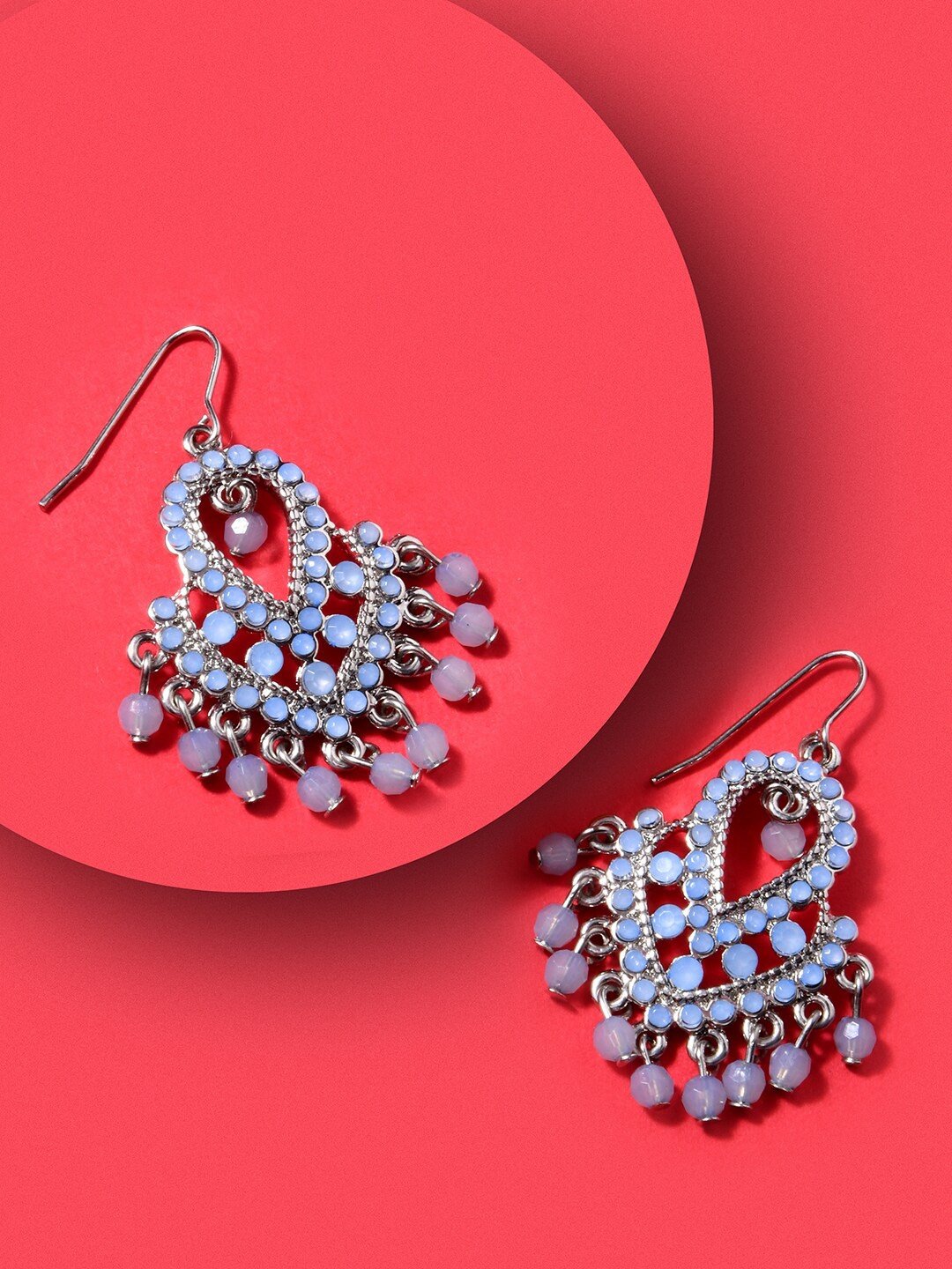 Accessorize London Geometric Beaded Drop Earrings, Assorted