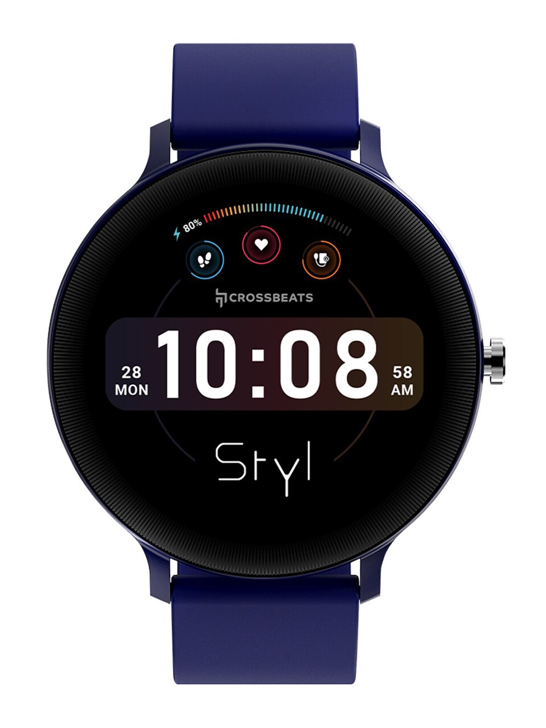 CrossBeats Orbit STYL 1.39 HD Display Built-in Games 100+ watch faces Smartwatch, Blue
CrossBeats Orbit STYL 1.39 HD Display Built-in Games 100+ watch faces Smartwatch, Blue