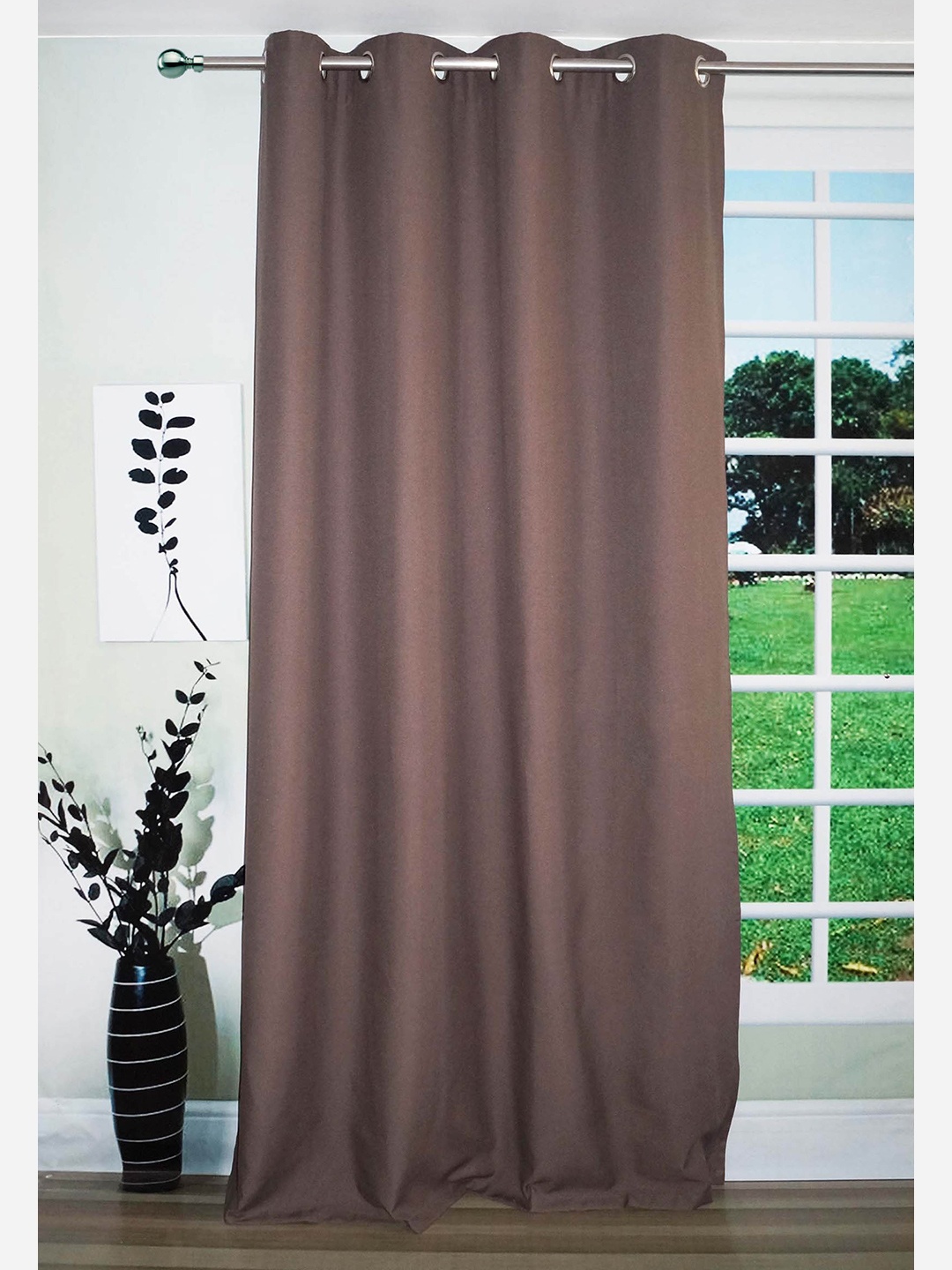 Lushomes Brown Door Curtain
