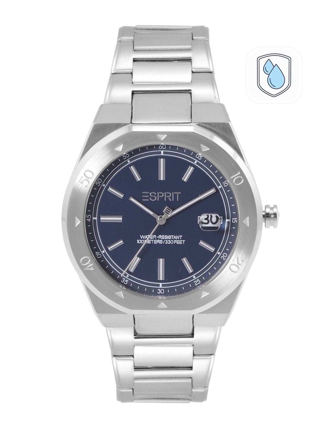 ESPRIT Men Blue Dial & Silver Toned Bracelet Style Hunter Analogue Watch ES1G305M0025, Navy blue
ESPRIT Men Blue Dial & Silver Toned Bracelet Style Hunter Analogue Watch ES1G305M0025, Navy blue