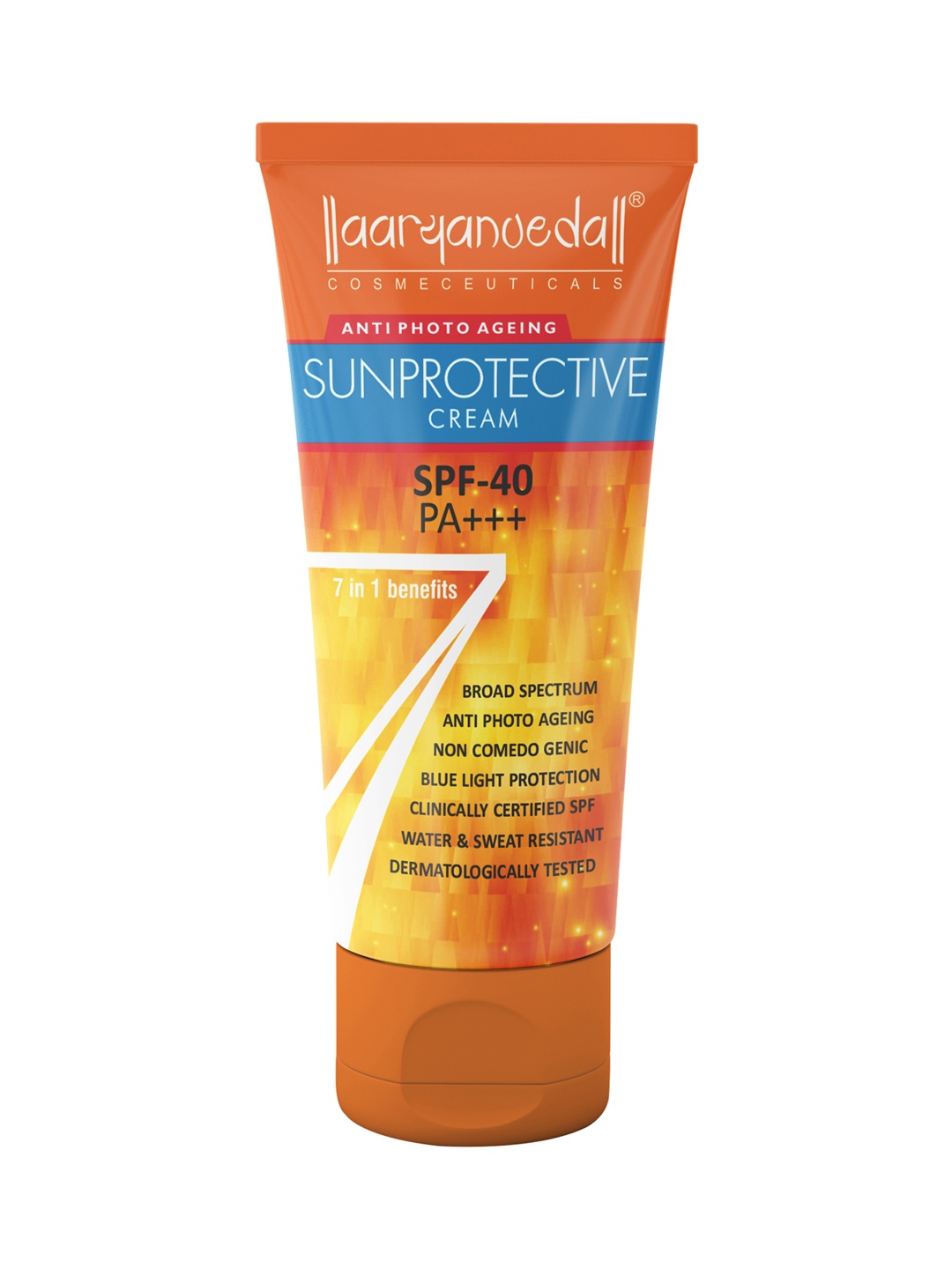 Aryanveda Sunprotective SPF 40 PA+++ UV/A&B Protection All Day Hydration Sunscreen - 60 g, Orange
Aryanveda Sunprotective SPF 40 PA+++ UV/A&B Protection All Day Hydration Sunscreen - 60 g, Orange