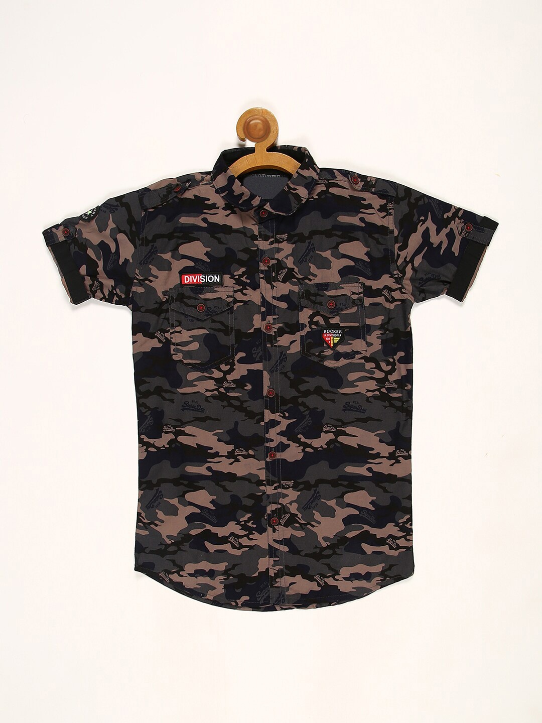 V2 Value & Variety Boys Grey Casual Shirt