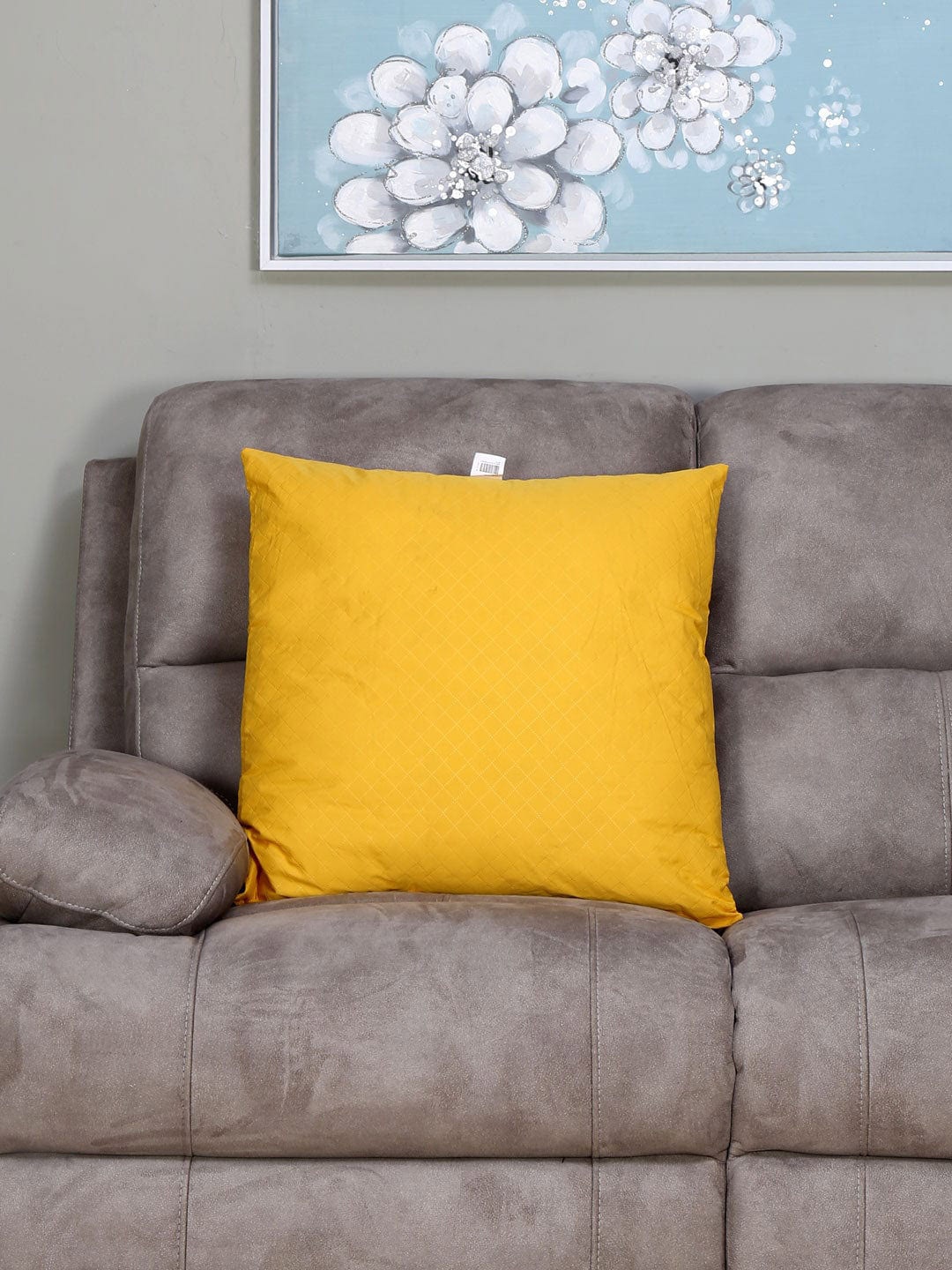 Athome by Nilkamal Mustard Solid Cushion Filler