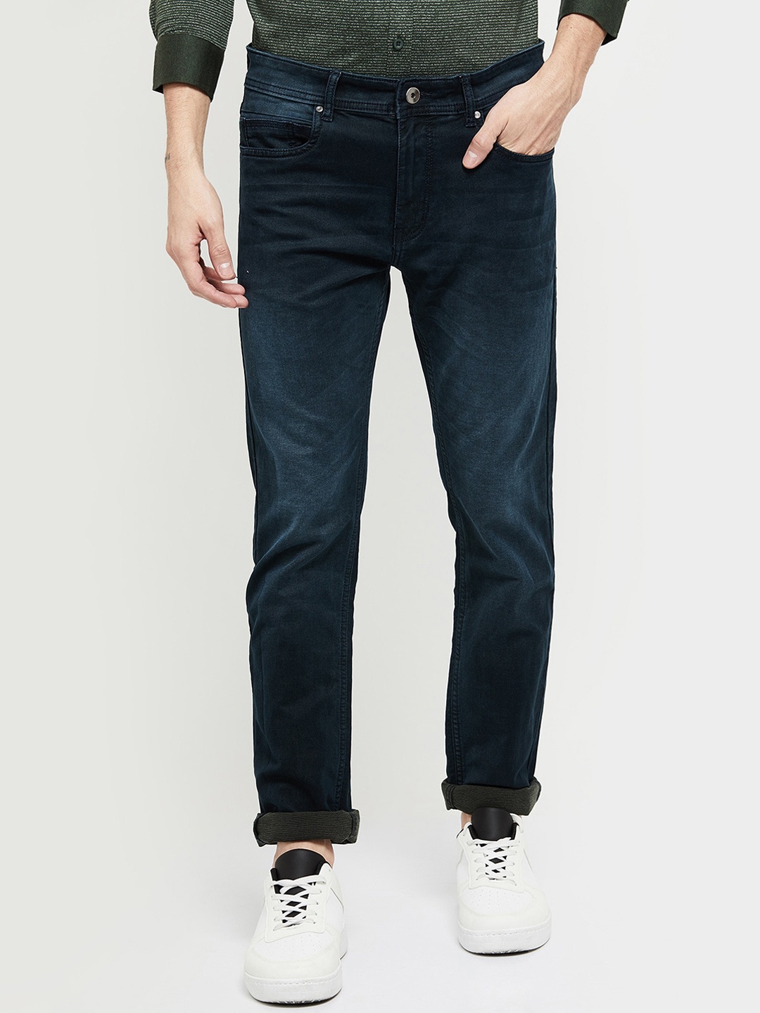 max Men Blue Slim Fit Light Fade Jeans