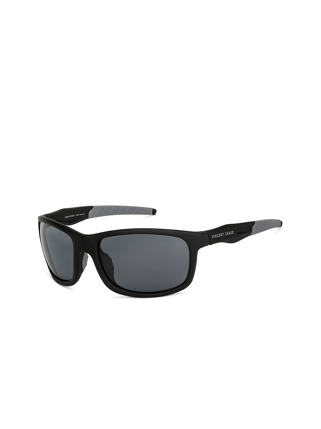 Vincent Chase by Lenskart Unisex Grey Lens & Black Sports Sunglasses with Polarised Lens
Vincent Chase by Lenskart Unisex Grey Lens & Black Sports Sunglasses with Polarised Lens