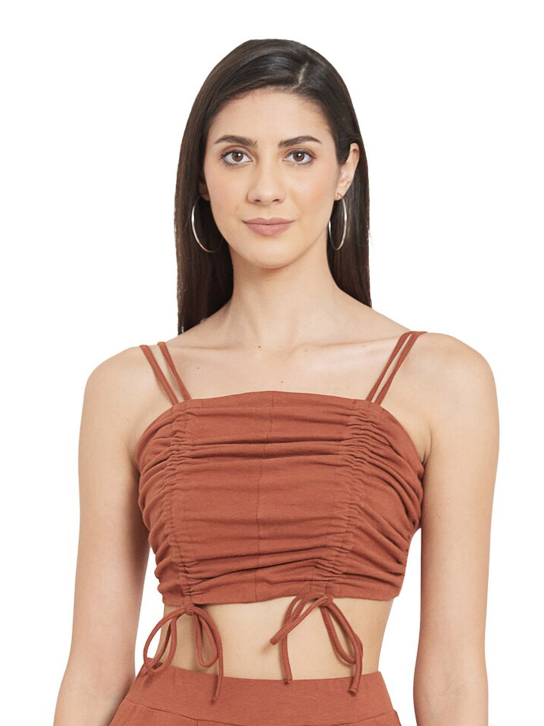 UNMADE Brown Tie-Up Crop Top
UNMADE Brown Tie-Up Crop Top