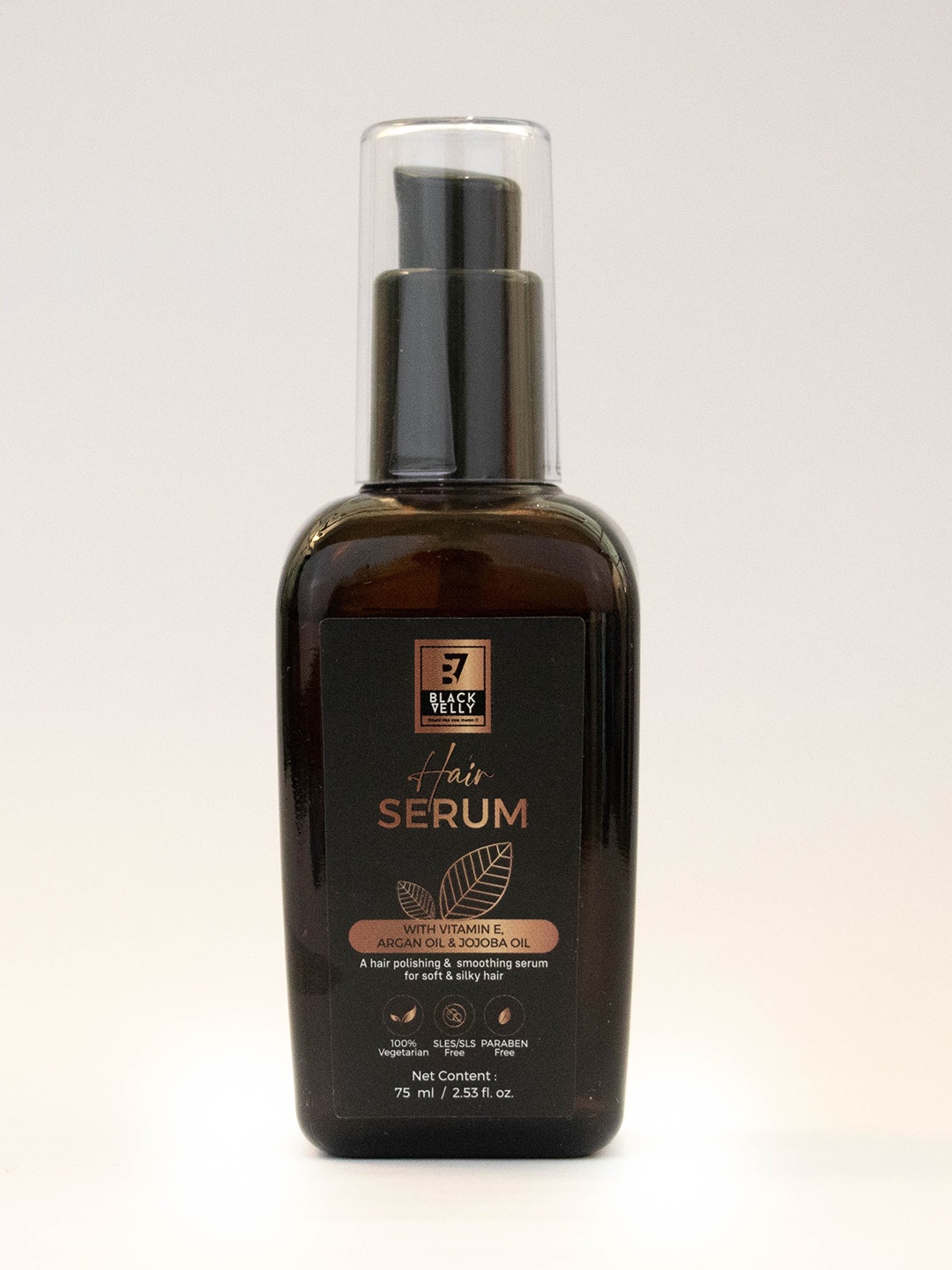 BLACKVELLY Polishing & Smoothing Vitamin E Hair Serum with Argan Oil & Jojoba Oil - 75ml, Brown
BLACKVELLY Polishing & Smoothing Vitamin E Hair Serum with Argan Oil & Jojoba Oil - 75ml, Brown